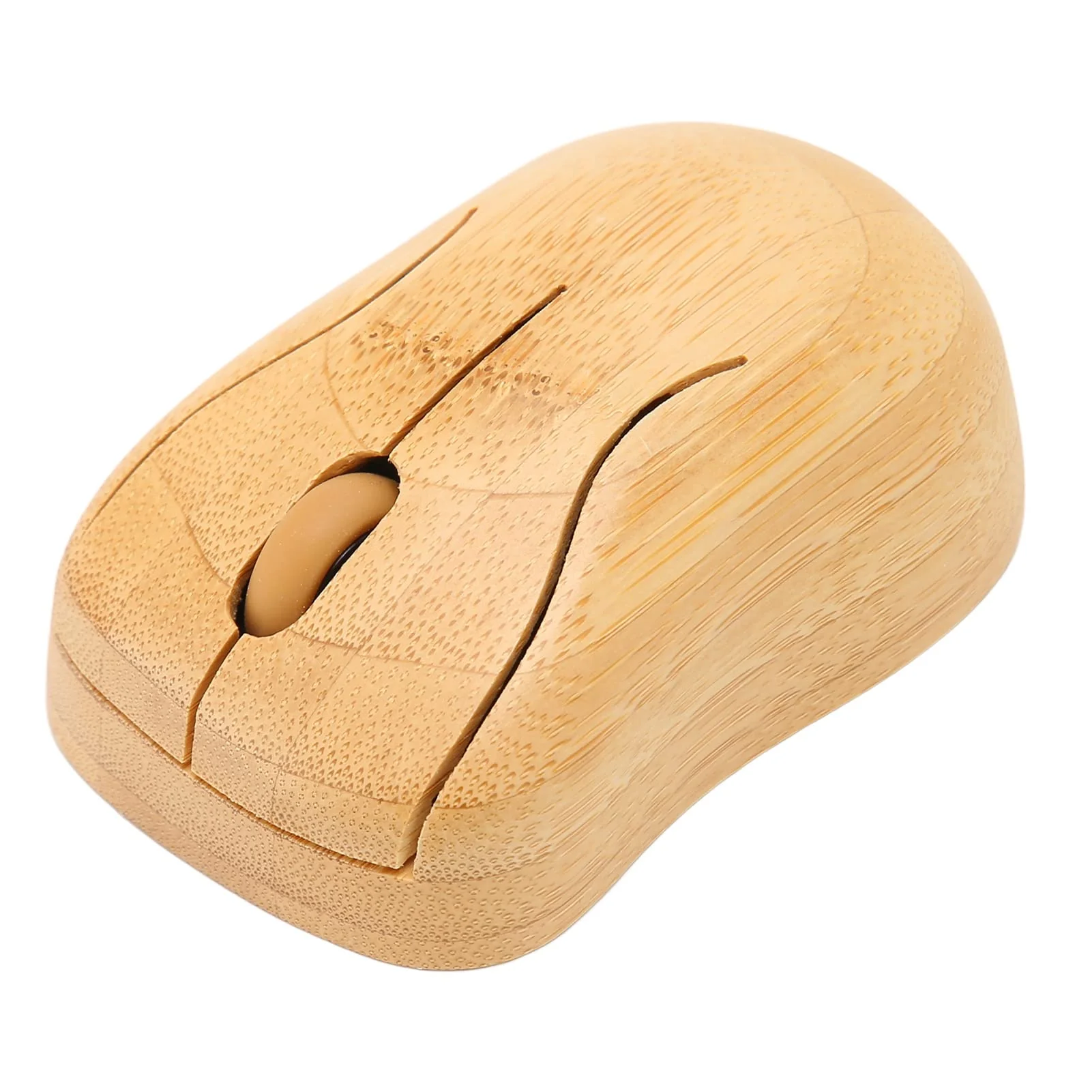 Bambus-Tastatur und -Maus, 2,4-GHz-Tastaturmaus mit Kabelloser Verbindung, Plug-and-Play, Bambusholzmaterial, für Büro und Gaming, Kombination aus Maus und - Image 6