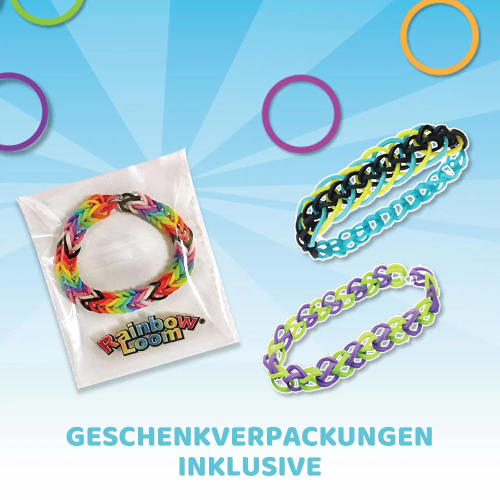 Bandai - Rainbow Loom Original - Kreatives Hobby - Armbandherstellung - Webstuhl mit 600 Gummibändern - ‎Offizielle patentierte Lizenz - Spielzeug für Kinder ab 8 Jahren - CD00001 - Image 2