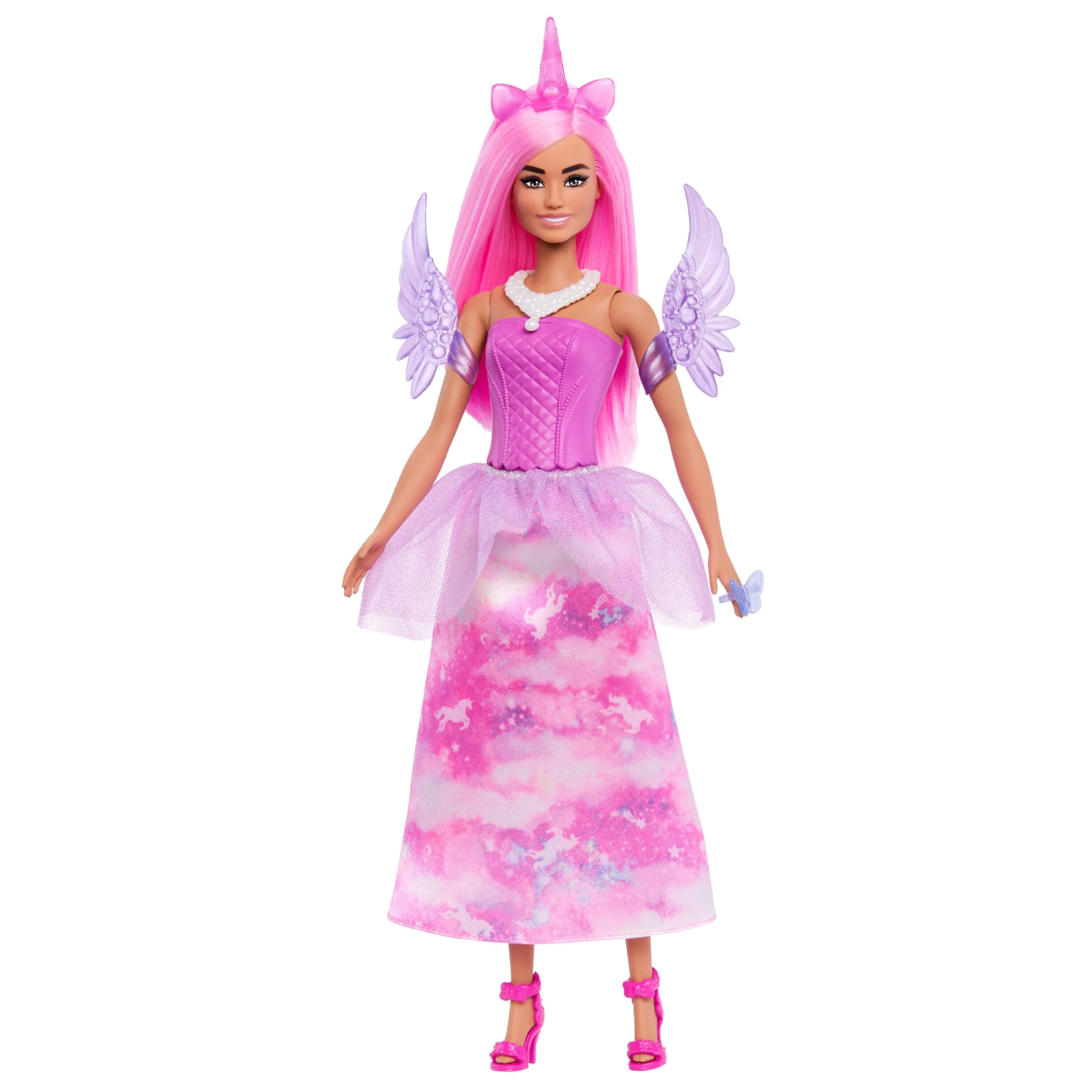 Barbie-Adventskalender 2025 mit Puppe - Barbie Fantasy-Weihnachtskalender mit 24 Überraschungen für Mädchen - Mode-Puppe als Fee, Meerjungfrau und Prinzessin mit Einhorn - Image 3