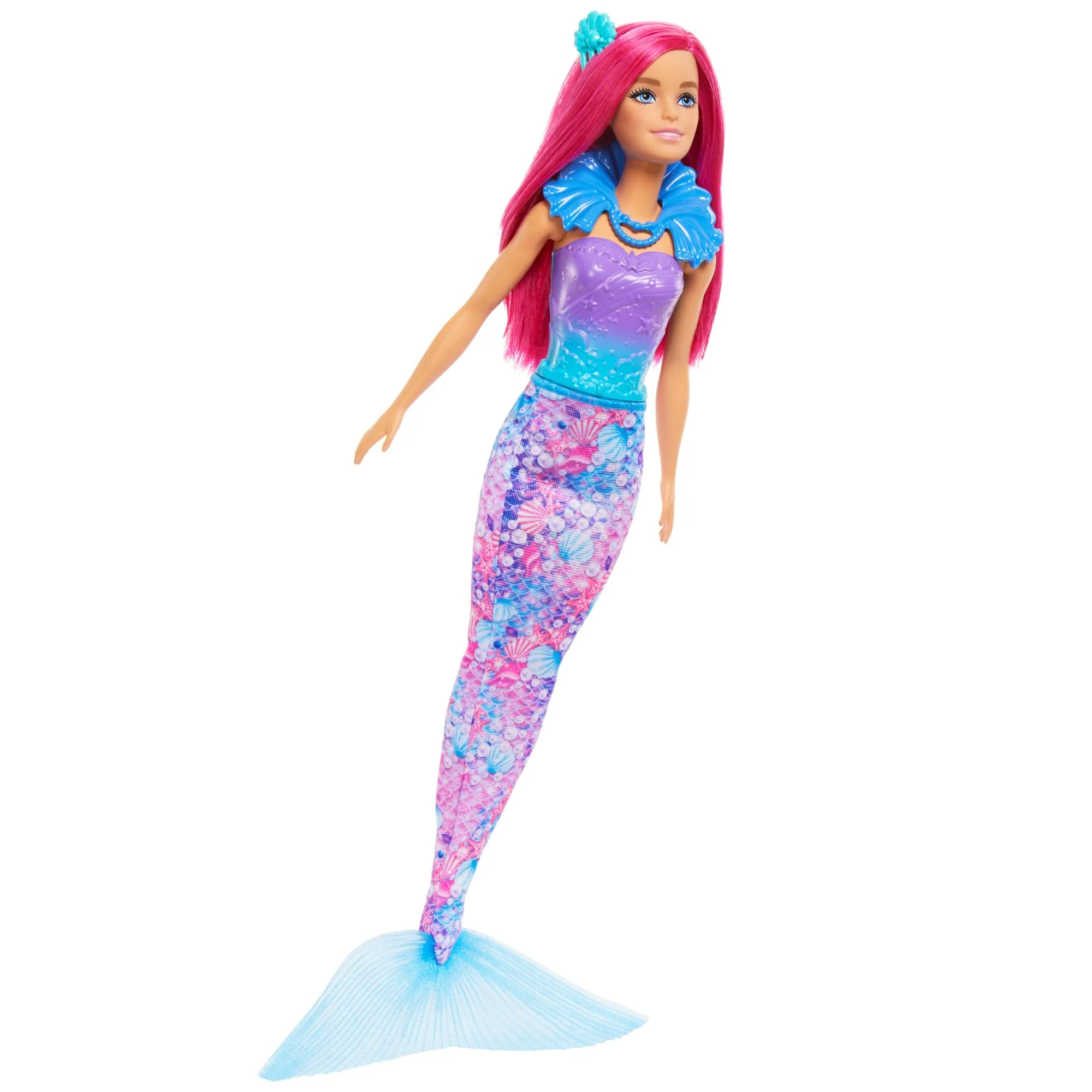 Barbie-Adventskalender mit Puppe und 24 Überraschungs-Accessoires mit Einhorn und 3 Tieren, die Modepuppe mit rosa Haaren kann in eine Meerjungfrau, Fee und mehr verwandelt Werden, HRG90 - Image 5