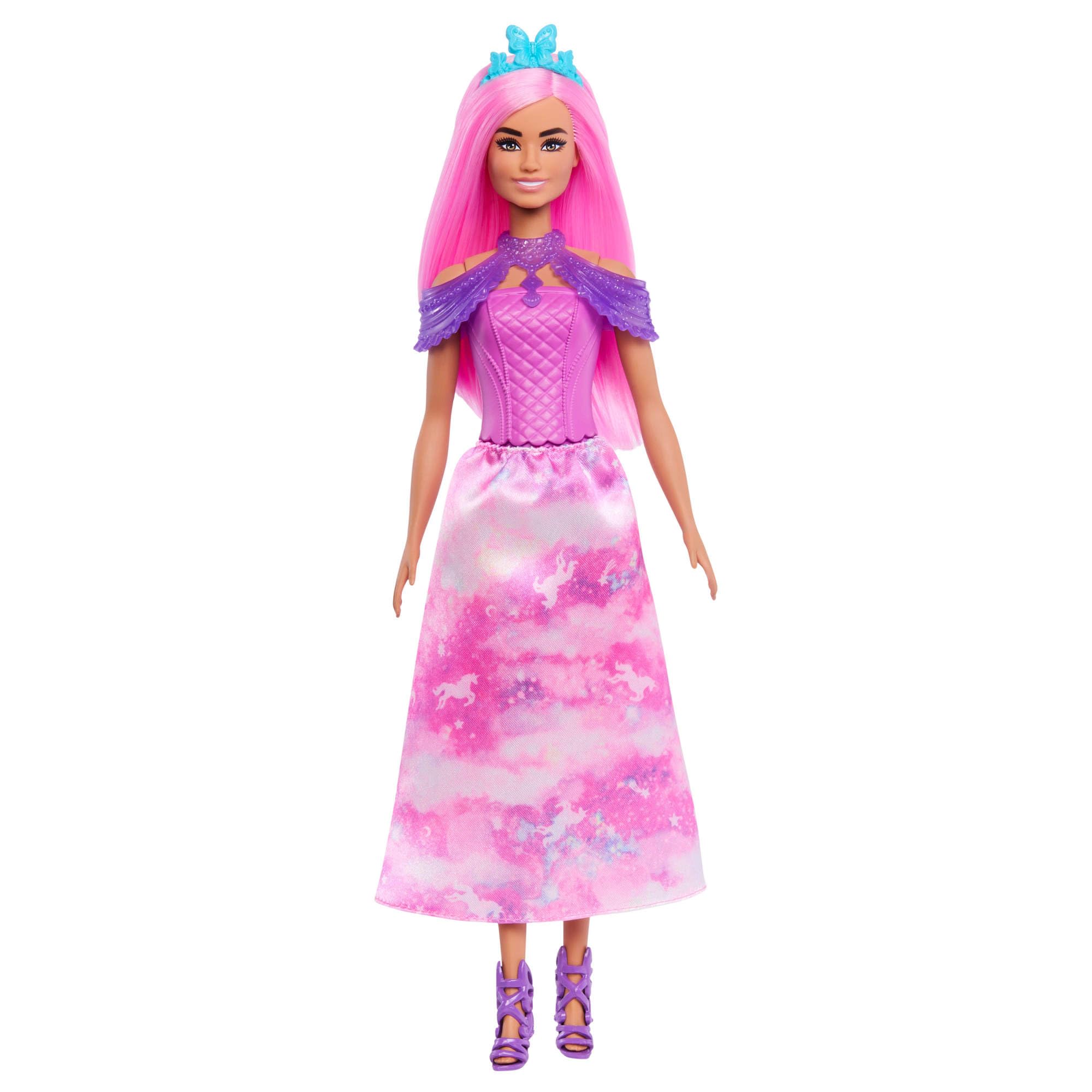 Barbie-Adventskalender mit Puppe und 24 Überraschungs-Accessoires mit Einhorn und Tieren, die Modepuppe kann in eine Meerjungfrau, Fee und mehr verwandelt Werden. ,JFL66 - Image 4