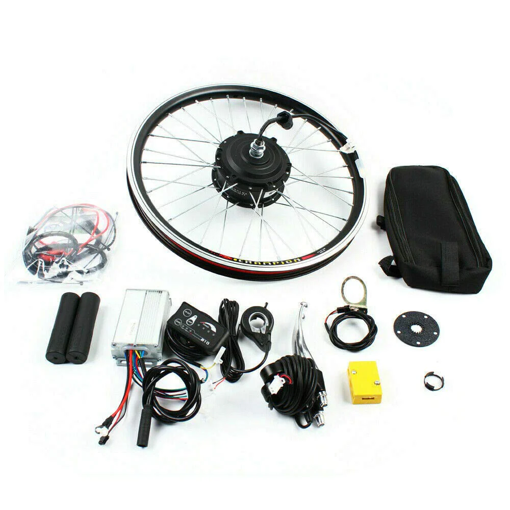 Bathrena Elektrofahrrad Umbausatz 20 Zoll E-Bike Conversion Kit 36V/48V Elektrofahrrad Vorderrad/Hinterrad Umbausatz Motor E-Bike Conversion Kit (36V 250W Vorderrad) - Image 2