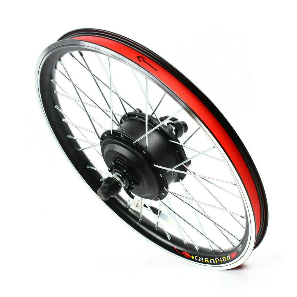 Bathrena Elektrofahrrad Umbausatz 20 Zoll E-Bike Conversion Kit 36V/48V Elektrofahrrad Vorderrad/Hinterrad Umbausatz Motor E-Bike Conversion Kit (36V 250W Vorderrad) - Image 5