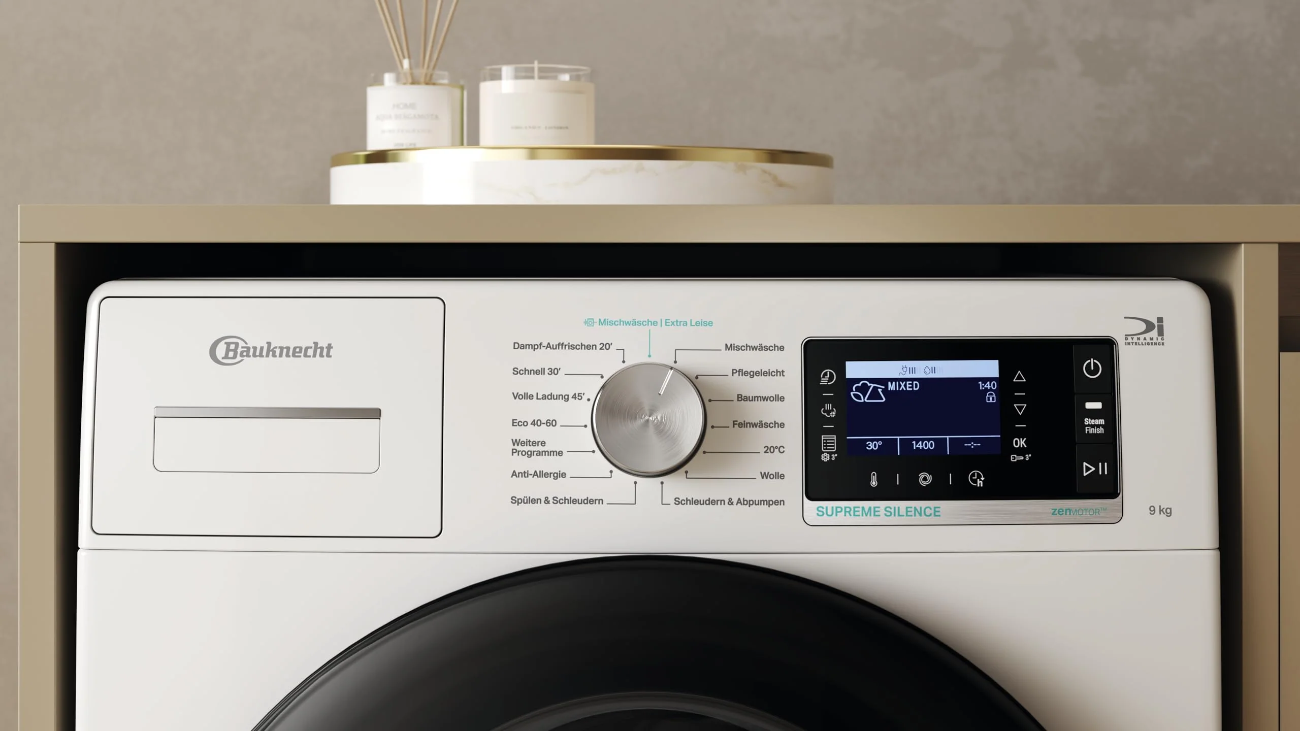 Bauknecht B6R 98 SILENCE DE Waschmaschine/ 9 kg/ 1400 U/min/A-20% spart bis zu 20% Energie/Besonders leise Waschmaschine/Steam 3.0-3 Kraftvolle Dampftechnologien/Energie + Zeitoptimierte Programme - Image 20