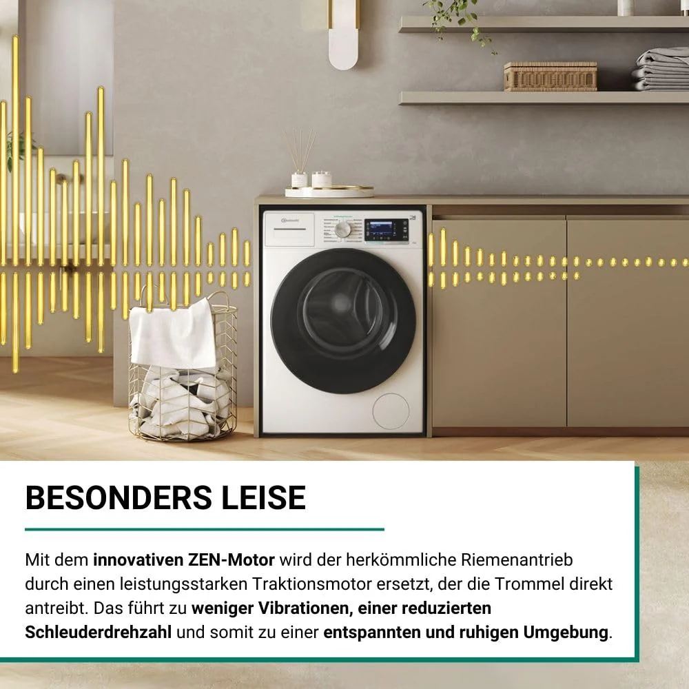 Bauknecht B6R 98 SILENCE DE Waschmaschine/ 9 kg/ 1400 U/min/A-20% spart bis zu 20% Energie/Besonders leise Waschmaschine/Steam 3.0-3 Kraftvolle Dampftechnologien/Energie + Zeitoptimierte Programme - Image 3