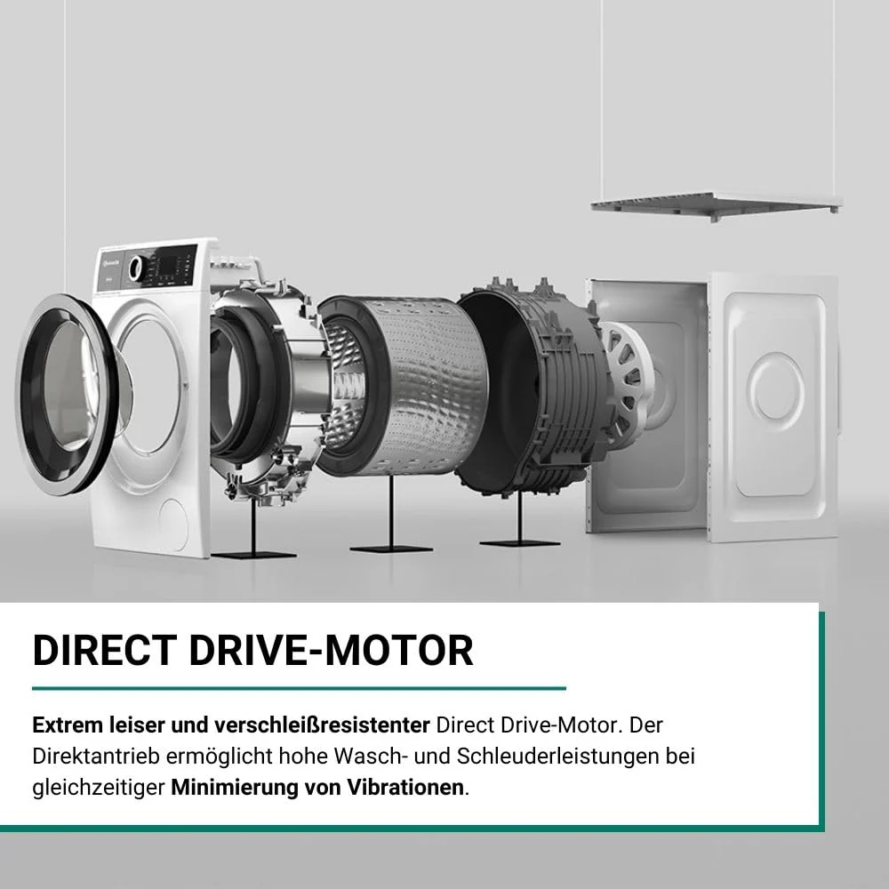 Bauknecht B6R 98 SILENCE DE Waschmaschine/ 9 kg/ 1400 U/min/A-20% spart bis zu 20% Energie/Besonders leise Waschmaschine/Steam 3.0-3 Kraftvolle Dampftechnologien/Energie + Zeitoptimierte Programme - Image 8