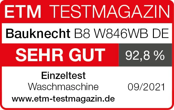 Bauknecht B8 W846WB DE Waschmaschine Frontlader/A/8kg/GentlePower-Technologie/AutoDose /kraftvolle Fleckenentfernung /Steam Hygiene Option/Direct Drive-Motor/Startzeitvorwahl /Kindersicherung, Weiß - Image 14