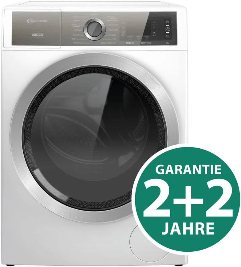 Bauknecht B8 W846WB DE Waschmaschine Frontlader/A/8kg/GentlePower-Technologie/AutoDose /kraftvolle Fleckenentfernung /Steam Hygiene Option/Direct Drive-Motor/Startzeitvorwahl /Kindersicherung, Weiß - Image 8