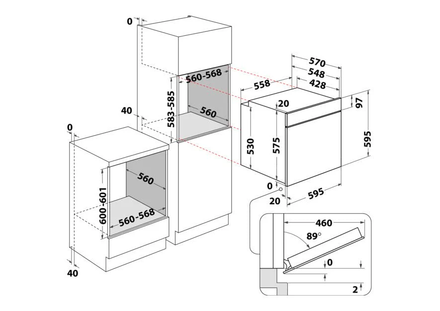 Bauknecht BAR2 KH8V2 IN Einbau-Backofen/A+/71 L/ hydrolytische Selbstreinigungsfunktion / Edelstahl ProTouch / PowerHeißluft - Image 3
