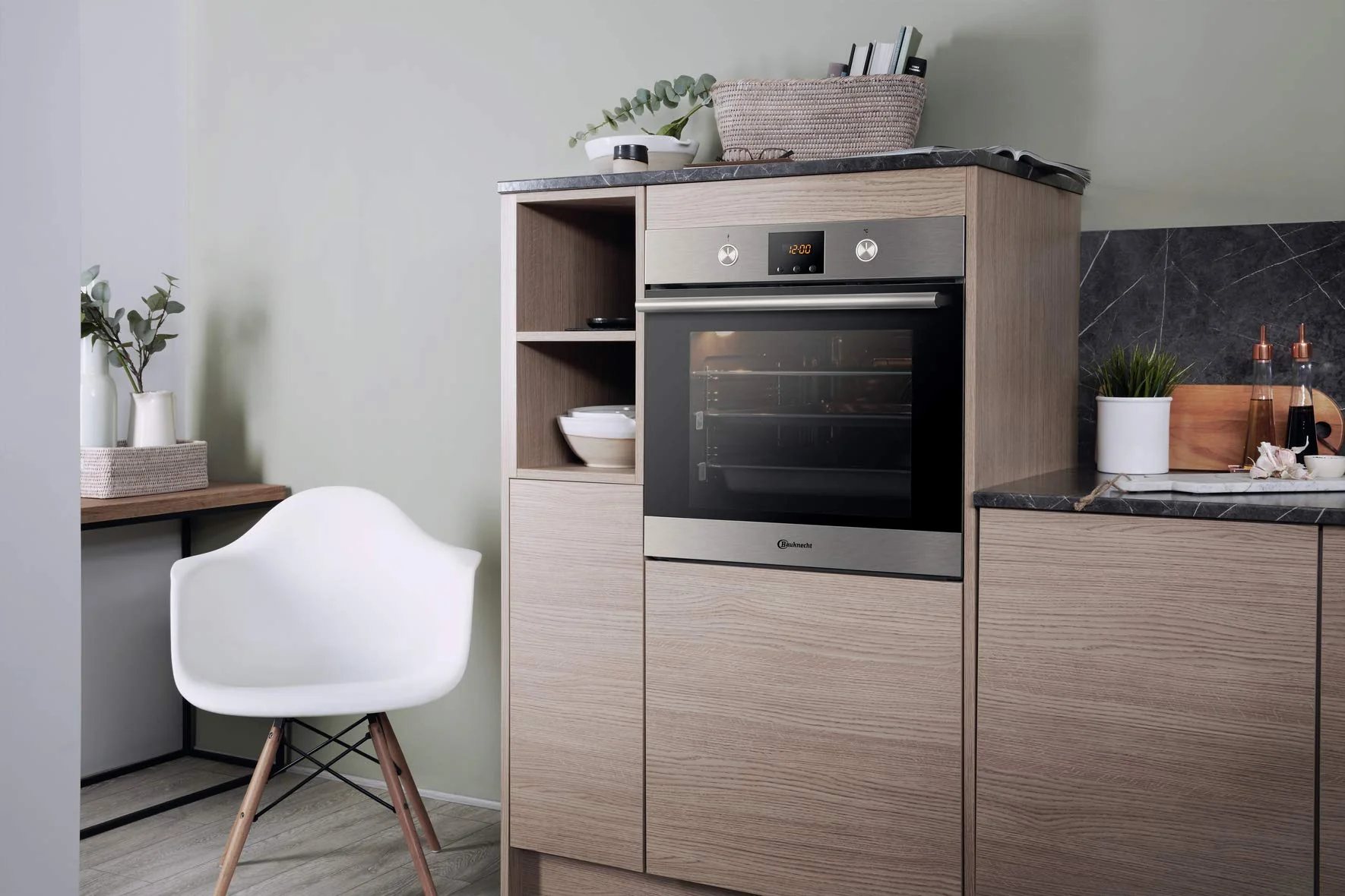 Bauknecht BAR2 KN5V2 IN Backofen Elektro/Einbau, 55.50 cm, Multi 5 Umluftbackofen mit 5 Funktionen, Classic Cook Elektronik-Uhr, Edelstahloptik - Image 6