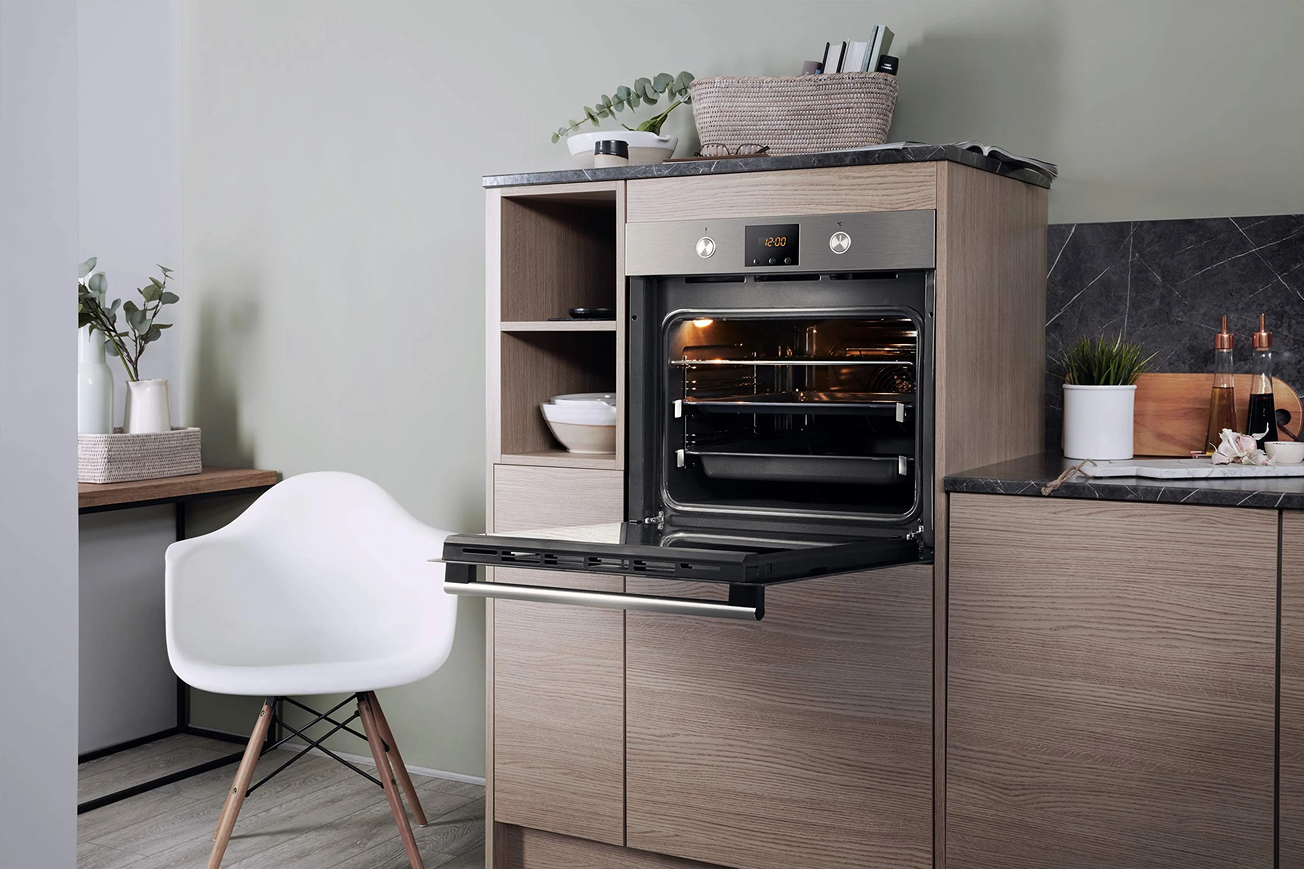 Bauknecht BAR2 KN5V2 IN Backofen Elektro/Einbau, 55.50 cm, Multi 5 Umluftbackofen mit 5 Funktionen, Classic Cook Elektronik-Uhr, Edelstahloptik - Image 8