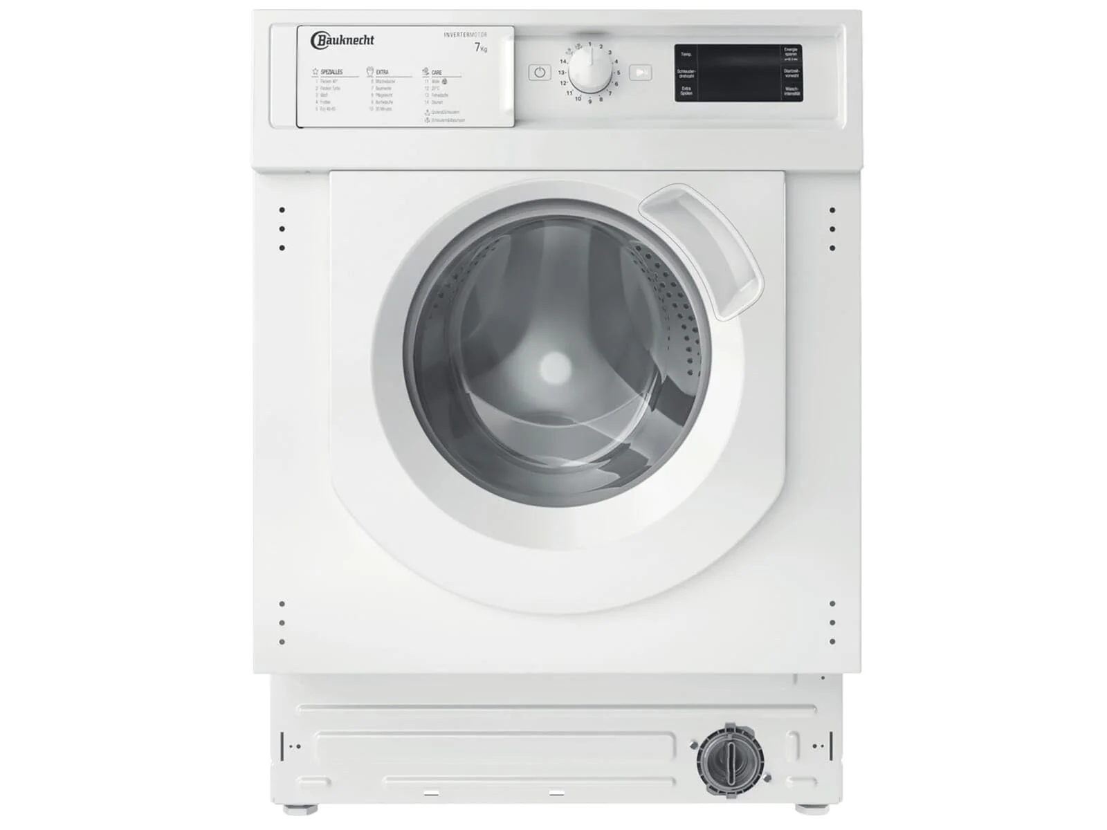 Bauknecht BI WMBG 71483E DE N Einbau-Waschmaschine/ 7kg / Flecken 40°/ Turo-Programm/Energy saver/Woolmark Green/ Kurz30° / Mehrfachwasserschutz+ - Image 4