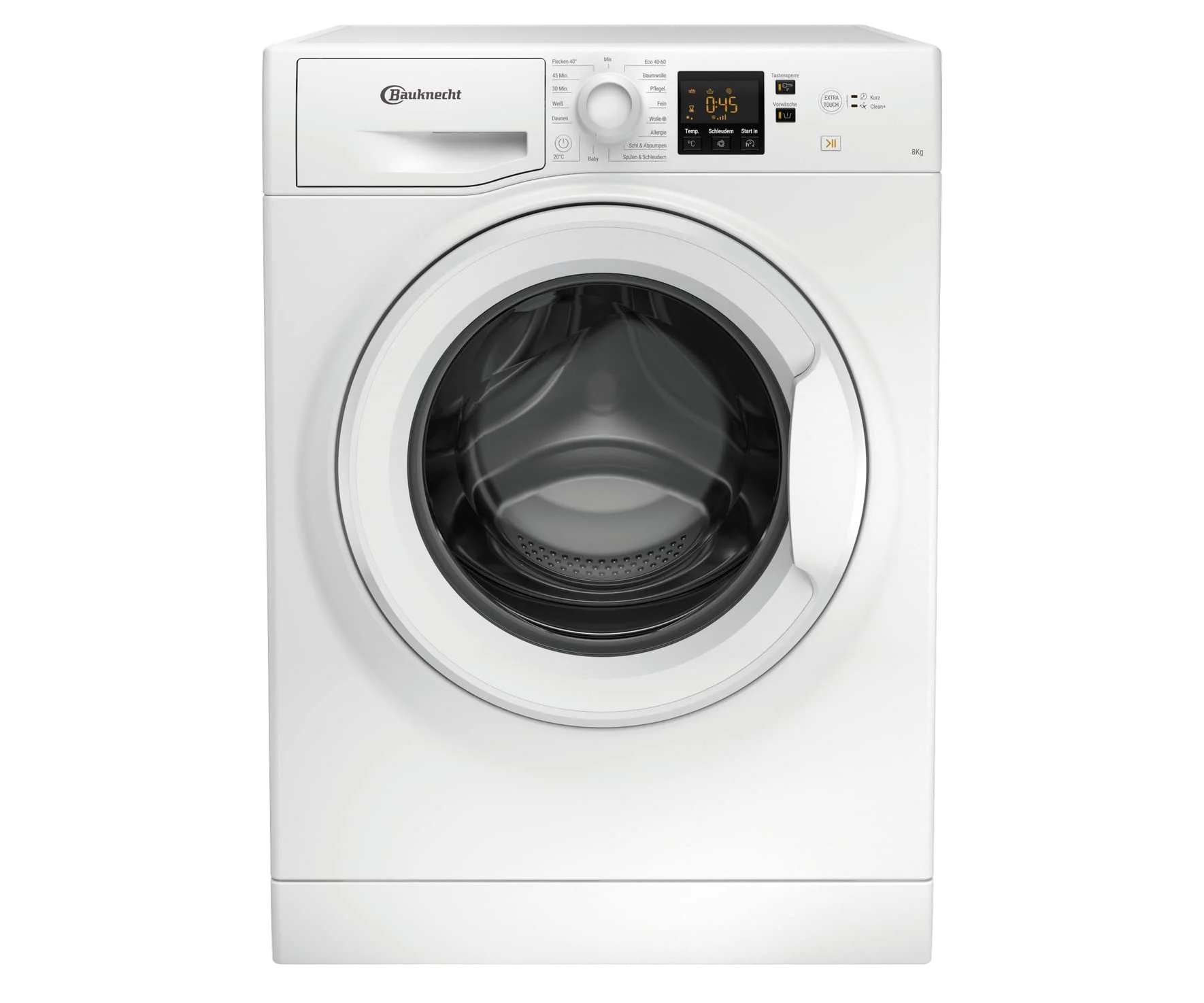 Bauknecht BPW 814 B Waschmaschine Frontlader/ 8kg/ kraftvolle Fleckenentfernung/ Clean Plus/ Kurz 45' / Anti-Allergie Plus/ Mengenautomatik/ Option Extra Touch - Image 9