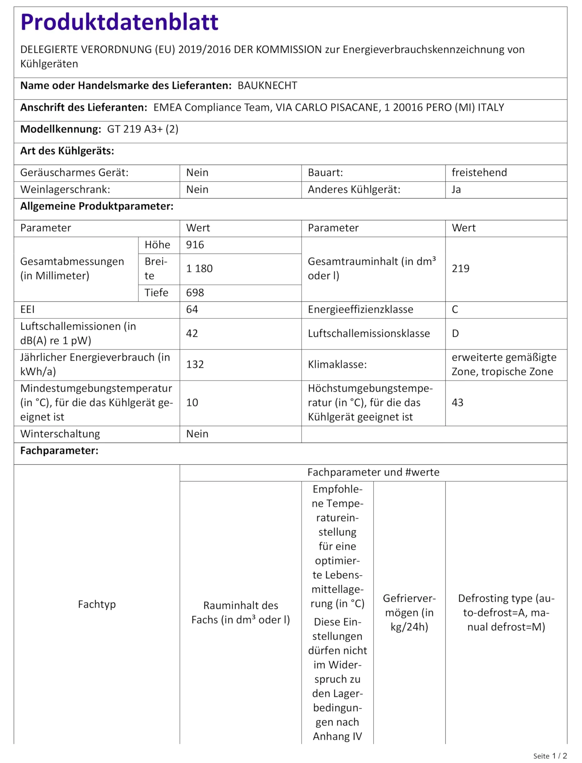 Bauknecht GT 219 A3+ Gefriertruhe/ Gefrieren: 215 L/ Supergefrieren/ SapceMax/ Innenbeleuchtung/ ECO Energiesparen/ Kindersicherung - Image 15