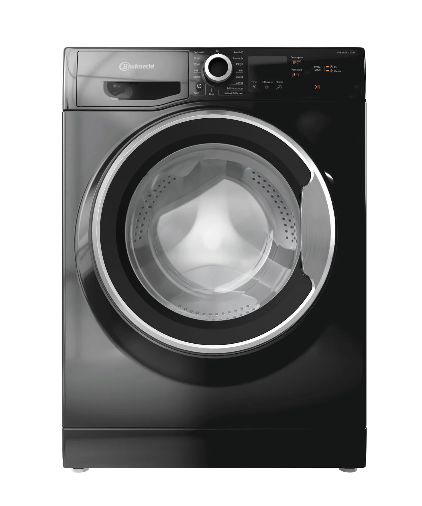 Bauknecht W9 S6300 A Waschmaschine Frontlader / 9kg / EEK A/Kurz 30 / Kurz 45 / Kraftvolle Fleckenentfernung/Anti-Allergie-Programm/Wolleprogramm/Schwarz/Langlebiger Inverter-Motor - Image 3