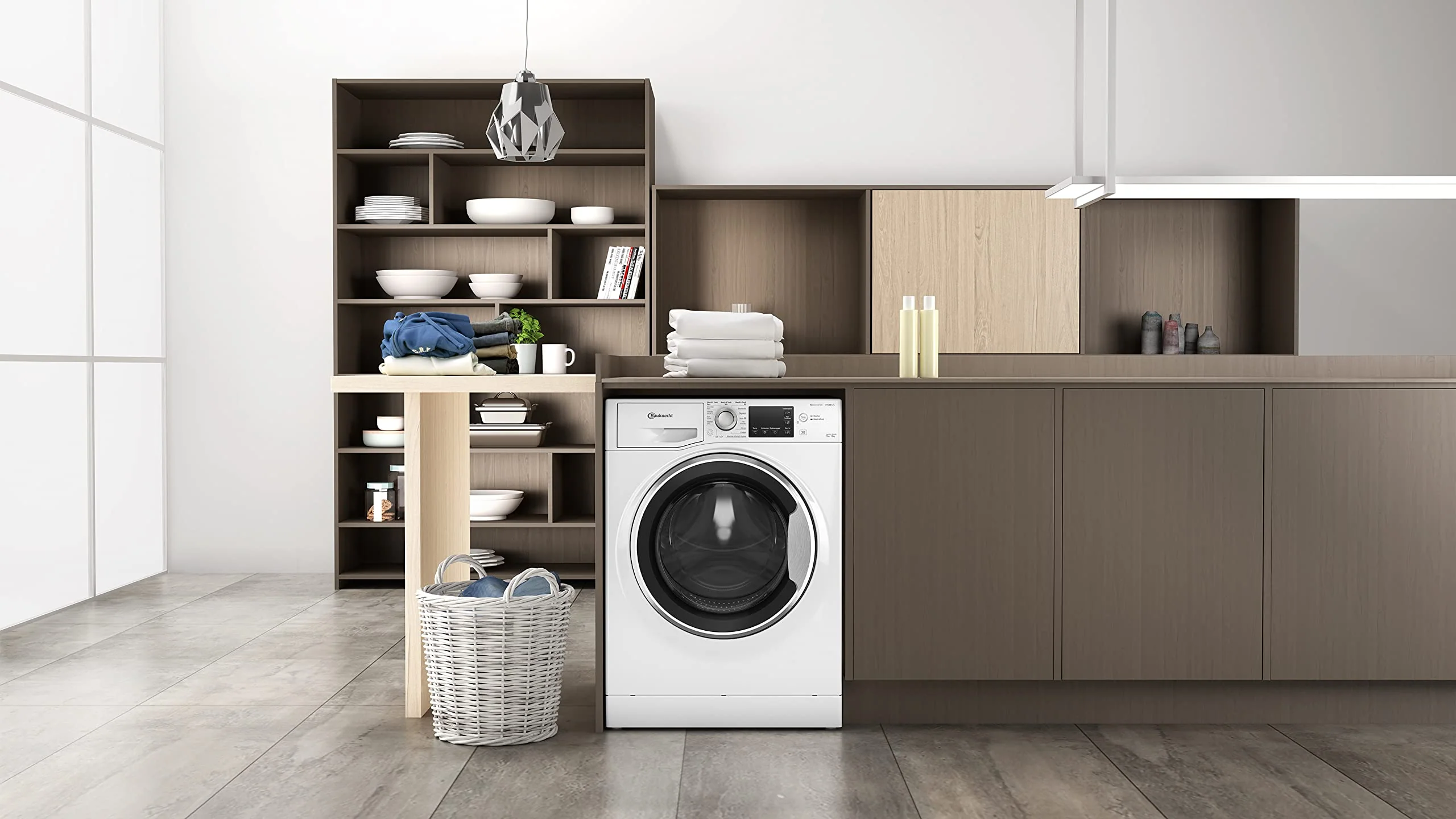 Bauknecht WATK Sense 96 41 N Waschtrockner/ 9/6 kg Waschen/Trocknen/Active Care Wash & Dry Technologie/Flecken 20° / Dampf-Programm/Wolle-Programm/Nachlegefunktion/PRO-Inverter Motor, Weiß - Image 3