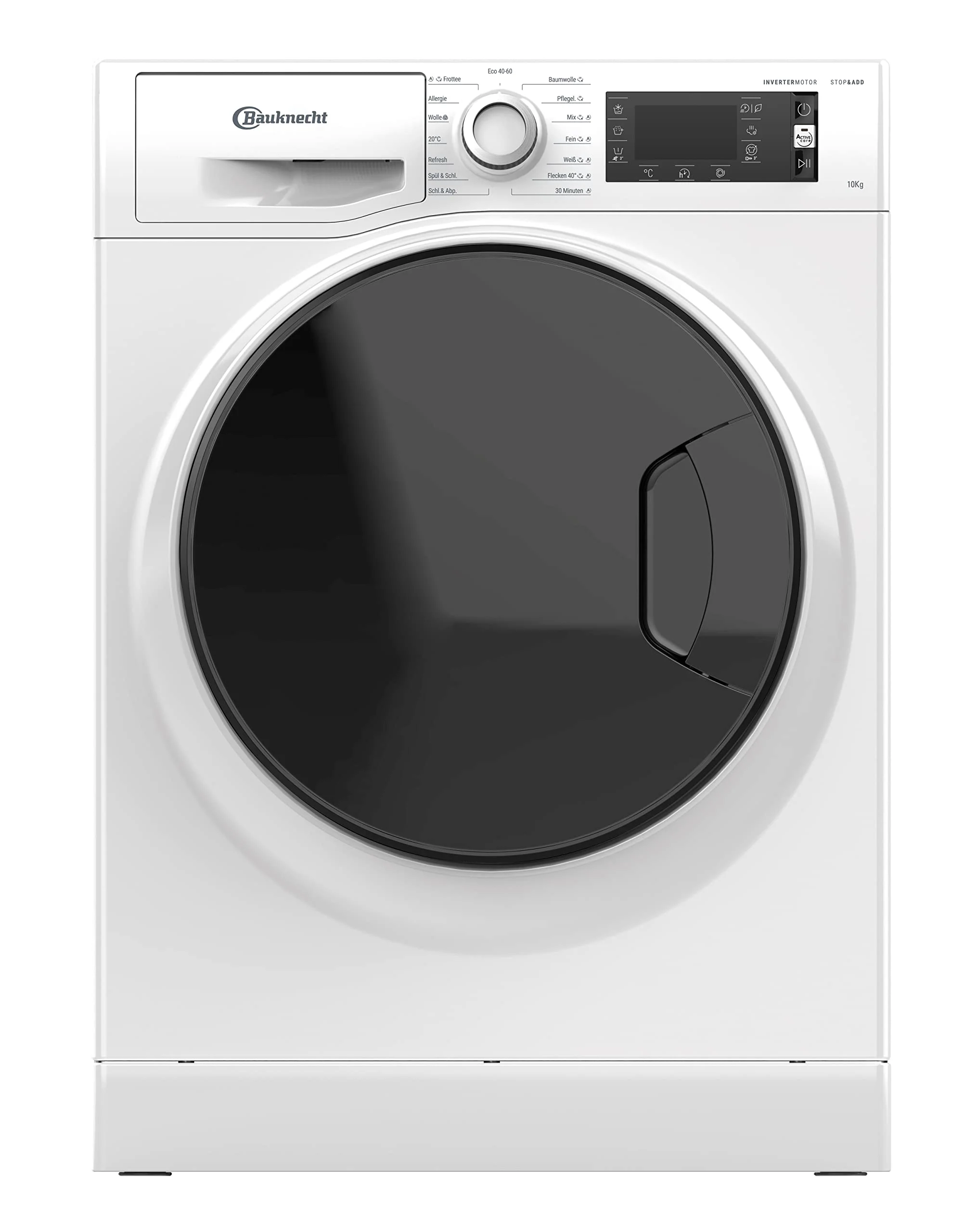 Bauknecht WM Elite 10 A Waschmaschine Frontlader/ 10 kg/Active Care Color+ / kraftvolle Fleckentfernung/Dampf Programme/Steam Hygiene Option/Steam Refresh/Dynamic Inverter-Motor/Stop&Add, Weiß - Image 6
