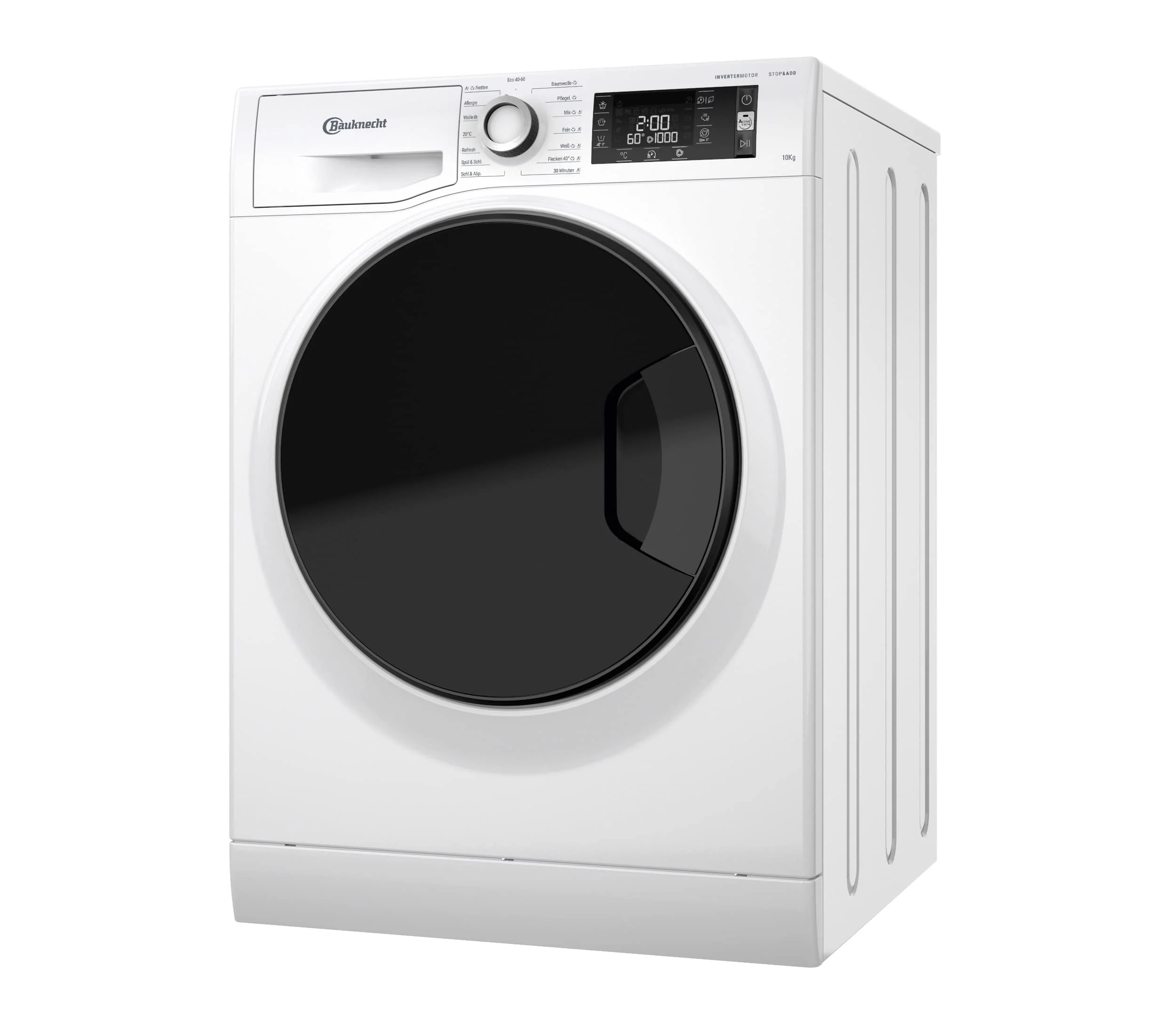 Bauknecht WM Elite 10 A Waschmaschine Frontlader/ 10 kg/Active Care Color+ / kraftvolle Fleckentfernung/Dampf Programme/Steam Hygiene Option/Steam Refresh/Dynamic Inverter-Motor/Stop&Add, Weiß - Image 8