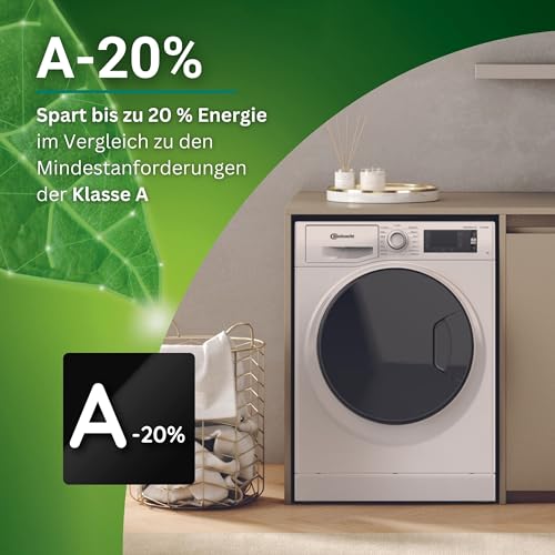 Bauknecht WM Elite 9AA Waschmaschine/ 9 kg/ 1400 U/min/Energieeffizienzklasse A/ActiveCareColor+/ A-20%/ SteamHygiene-Antivirus/SteamRefresh/Stop&Add-Nachlegefunktion/Volle Ladung 45Min. - Image 4