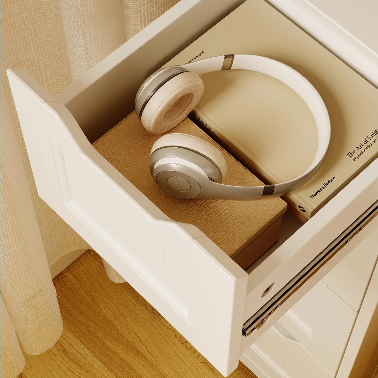 Bealife Badschrank Schubladenkommode Beistellschrank mit 4 Schubladen Geeignet für Badezimmer Schlafzimmer Küche Flur Weiß - Image 7