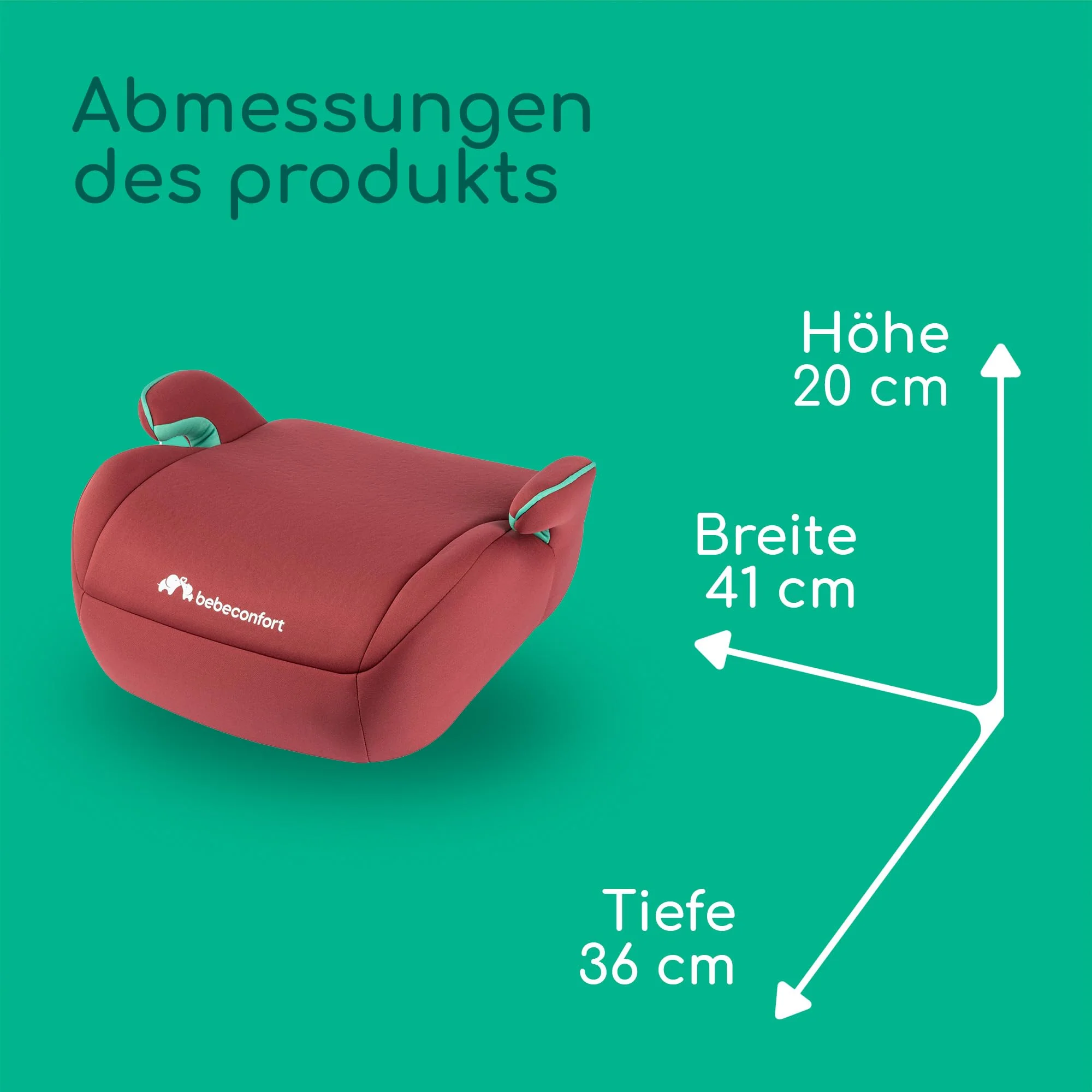 Bebeconfort Manga i-Safe, Reboarder Kindersitz, 6–12 Jahre, 125–150 cm, Folgekindersitz, Kompakt & Leicht (<1 kg), Einfache Gurtmontage, Gepolstert, Soft-Touch-Gewebe, Full Sunset - Image 11