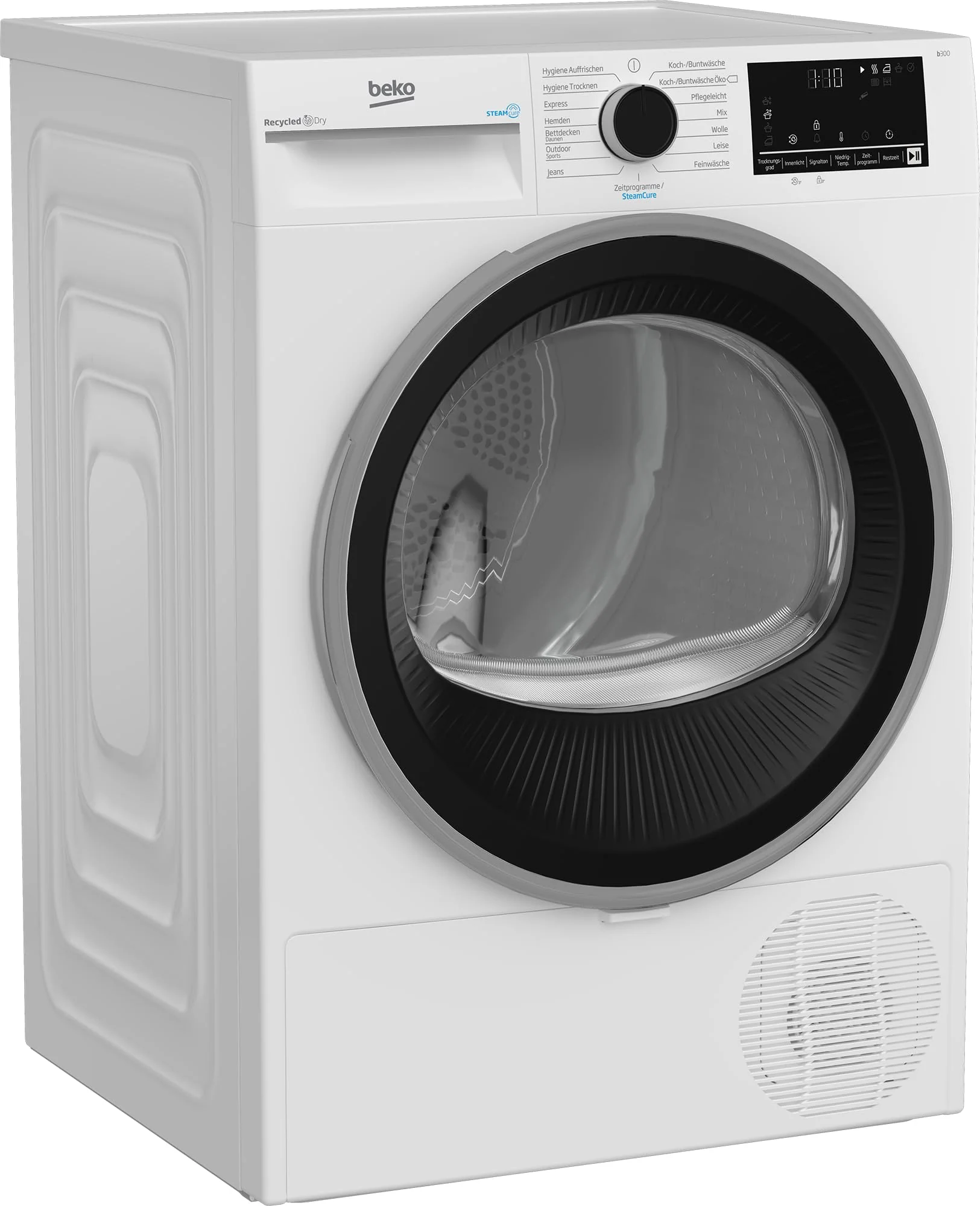Beko B3T4224SD Wärmepumpentrockner, Wäschetrockner, 8 kg, allergikergeeignet, Hygiene Trocknen & Hygiene Auffrischen, SteamCure Dampffunktion, 15 Programme, Express, Weiß - Image 3