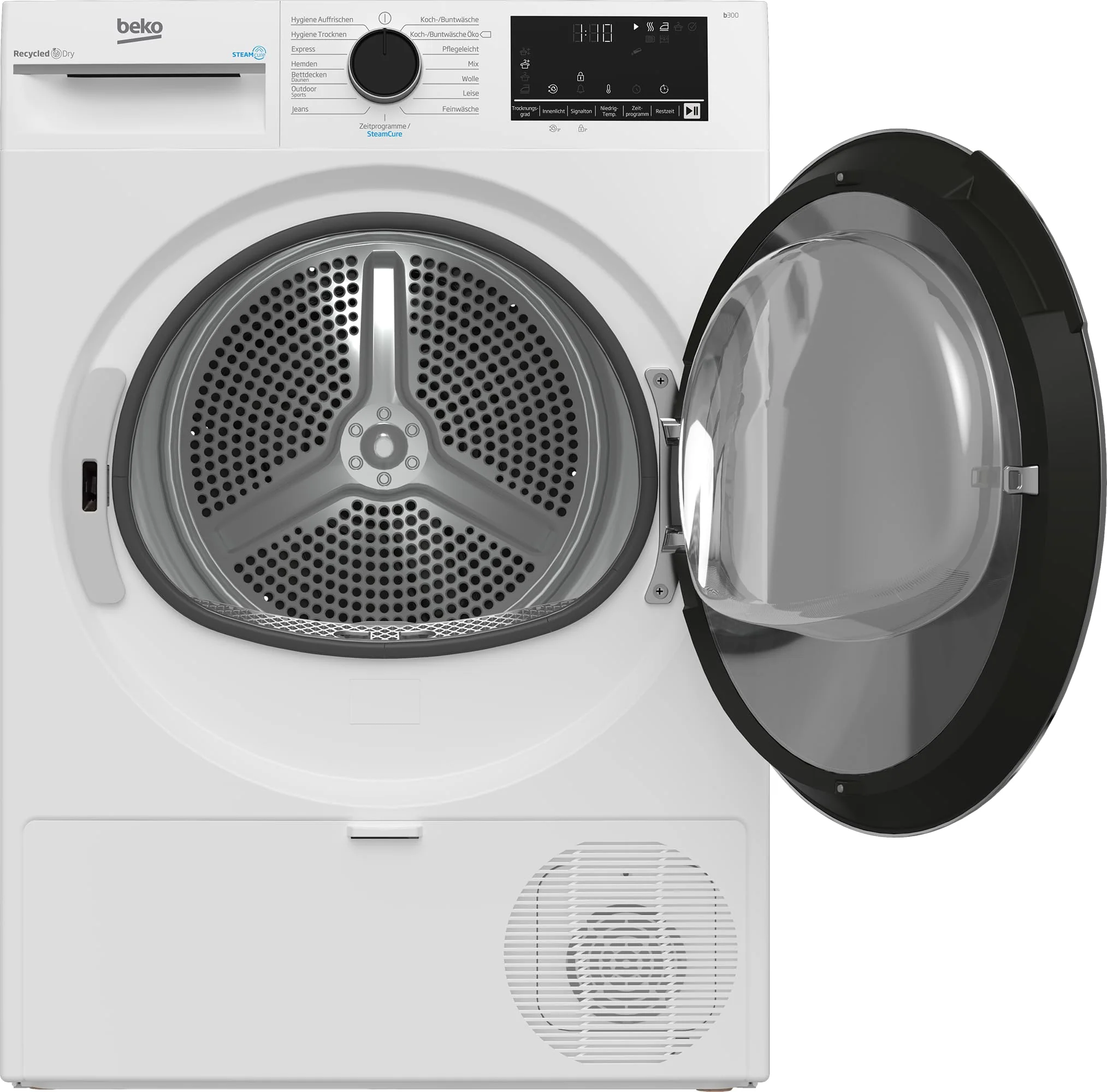 Beko B3T4224SD Wärmepumpentrockner, Wäschetrockner, 8 kg, allergikergeeignet, Hygiene Trocknen & Hygiene Auffrischen, SteamCure Dampffunktion, 15 Programme, Express, Weiß - Image 8