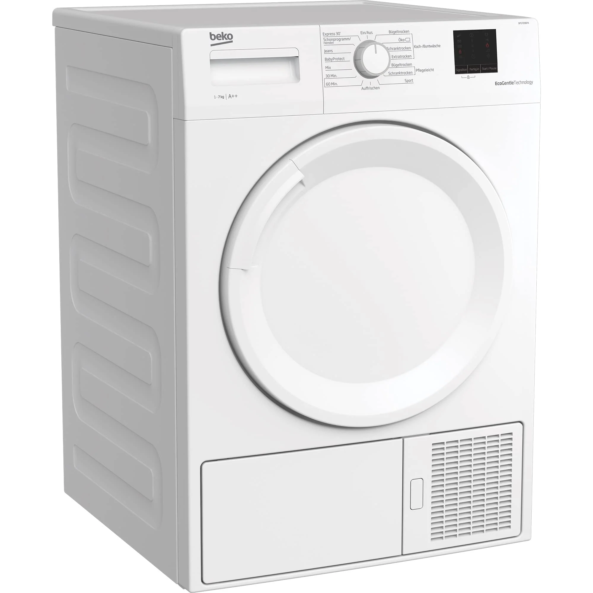 Beko DPS7206PA Wäschetrockner Wärmepumpentrockner FlexySense 7kg - Image 3