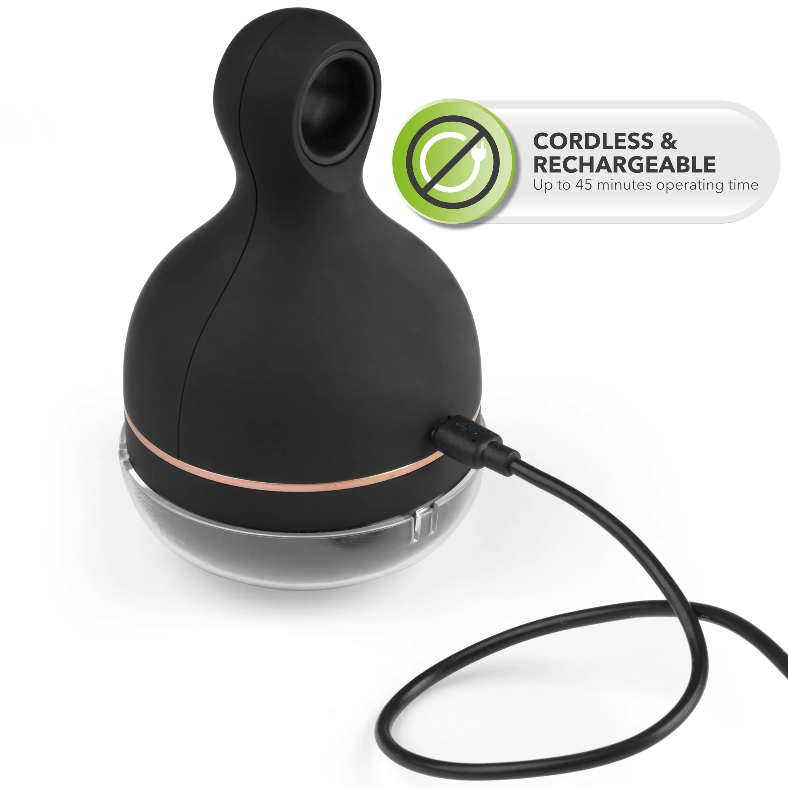 Beldray BEL01034 Elektrisch Fusselrasierer - USB Wiederaufladbarer Fusselentferner, 45 Minuten Betriebszeit, Kabellos Tragbar Fusselfräse, XL Textilrasierer, Loser Gewindeentferner Für Kleidung, Möbel - Image 6