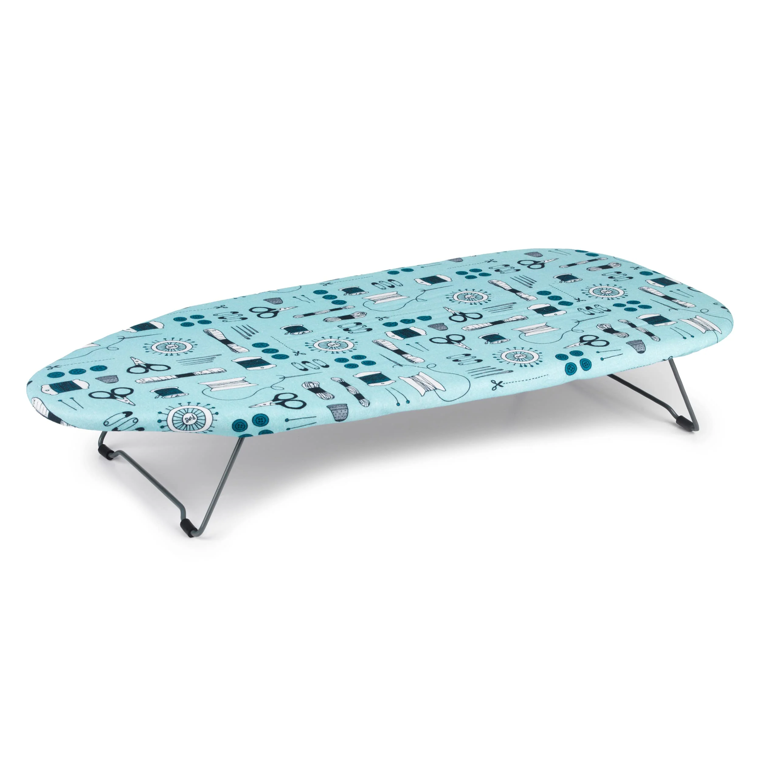 Beldray LA023735SEWBEU7 Tischbügelbrett, kleine Bügelbretter, Reise Bügeltisch, Bügelbrett Tisch, 73 x 31cm Mini Bügelbrett, Tischbügelbrett klein, Bezug aus 100 % Baumwolle, kompakt, faltbar - Image 3