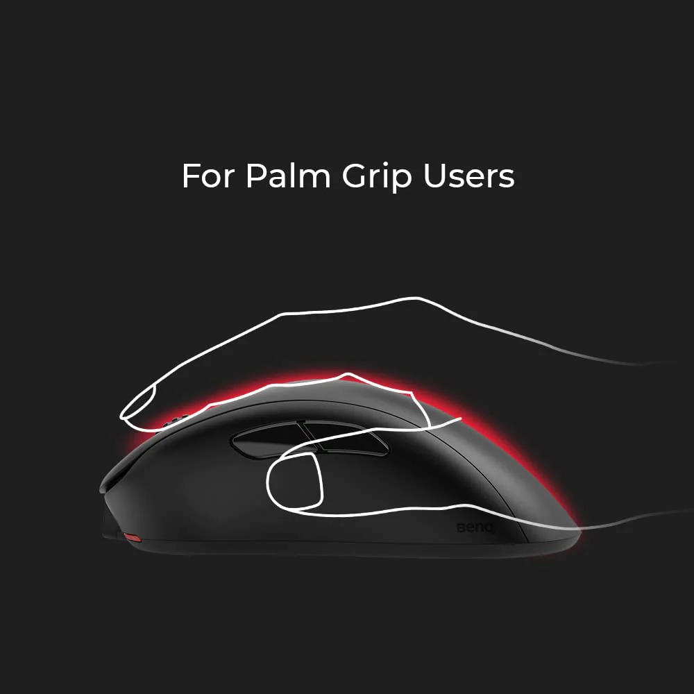 BenQ - Zowie EC2-CW Kabellose Ergonomische Esports Gaming Maus, Verbesserter Empfänger, Mausrad mit 24 Stufen, Ohne Treiber, Mittlere Größe, Schwarz - Image 9