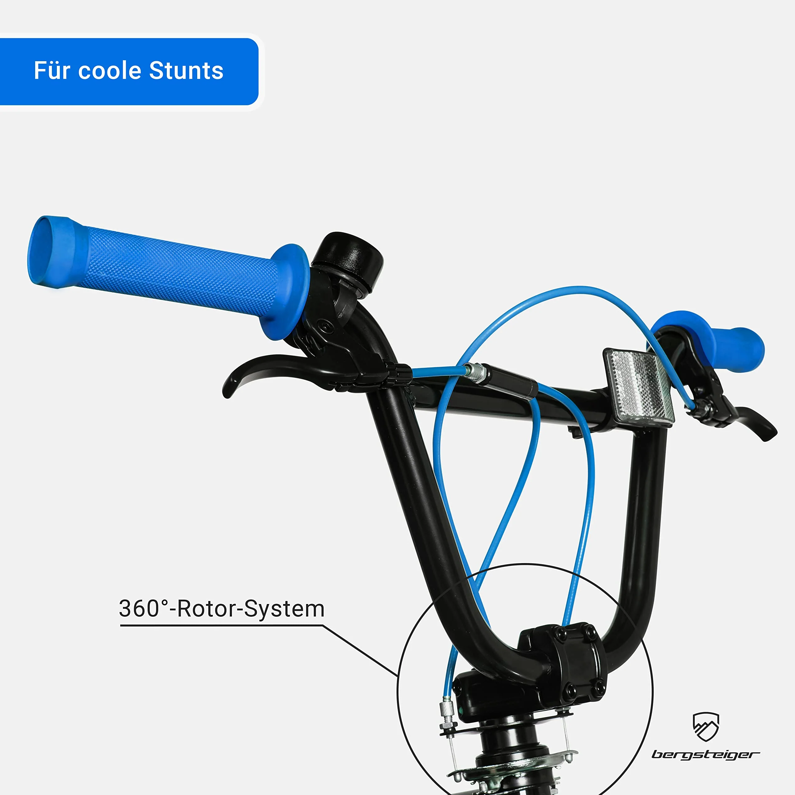 Bergsteiger Halifax 20 Zoll BMX, Fatbike, 360° Rotor-System, Freestyle, 2 Stahl Pegs, Kettenschutz, Freilauf - Image 7