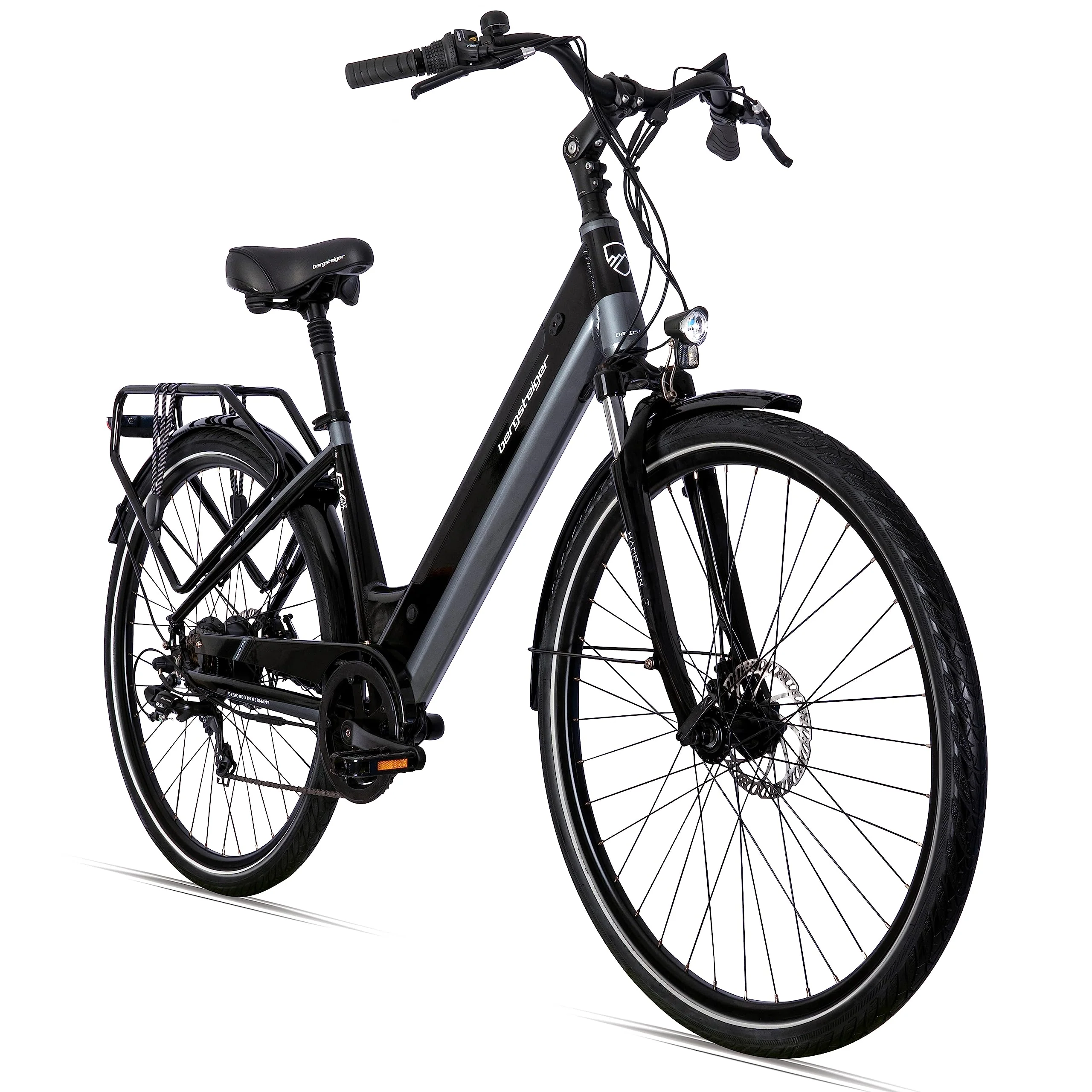 Bergsteiger Hampton 28 Zoll City E-Bike mit 250 Watt Motor, Scheibenbremsen, Aluminium Ebike für Damen & Herren, Farbdisplay, Elektrofahrrad mit Shimano 6 Gang-Schaltung - Image 2