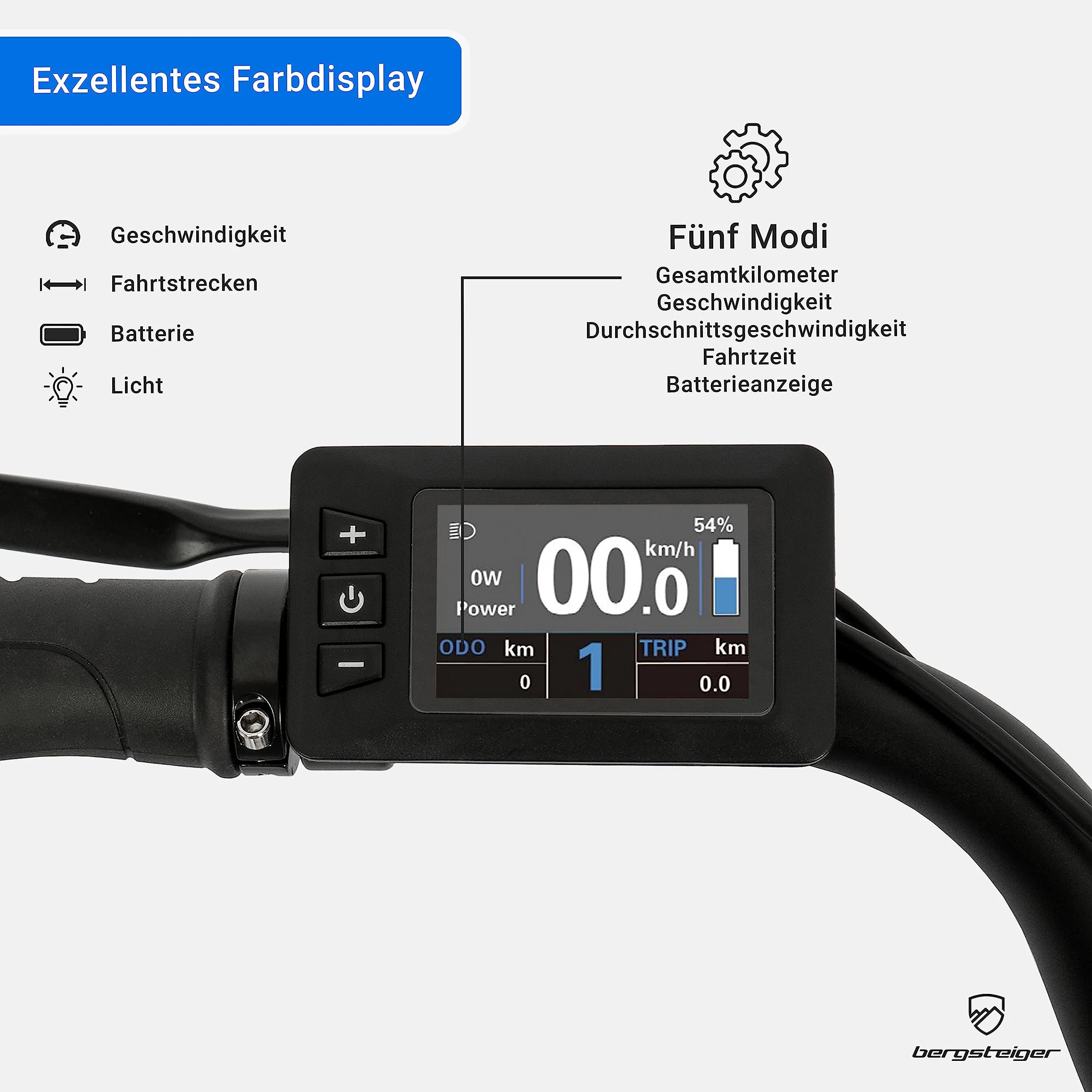 Bergsteiger Hampton 28 Zoll City E-Bike mit 250 Watt Motor, Scheibenbremsen, Aluminium Ebike für Damen & Herren, Farbdisplay, Elektrofahrrad mit Shimano 6 Gang-Schaltung - Image 5