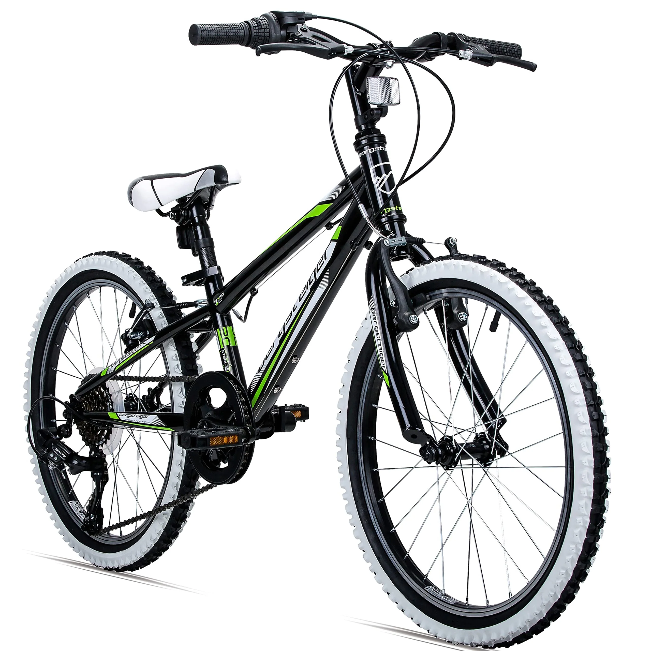Bergsteiger Kansas 20, 24 Zoll Kinderfahrrad, geeignet für 6, 7, 8, 9, 10, 11 Jahre, Shimano 6 Gang-Schaltung, Mountainbike mit Weißwandbereifung, Jungen-Fahrrad, Mädchen-Fahrrad - Image 6