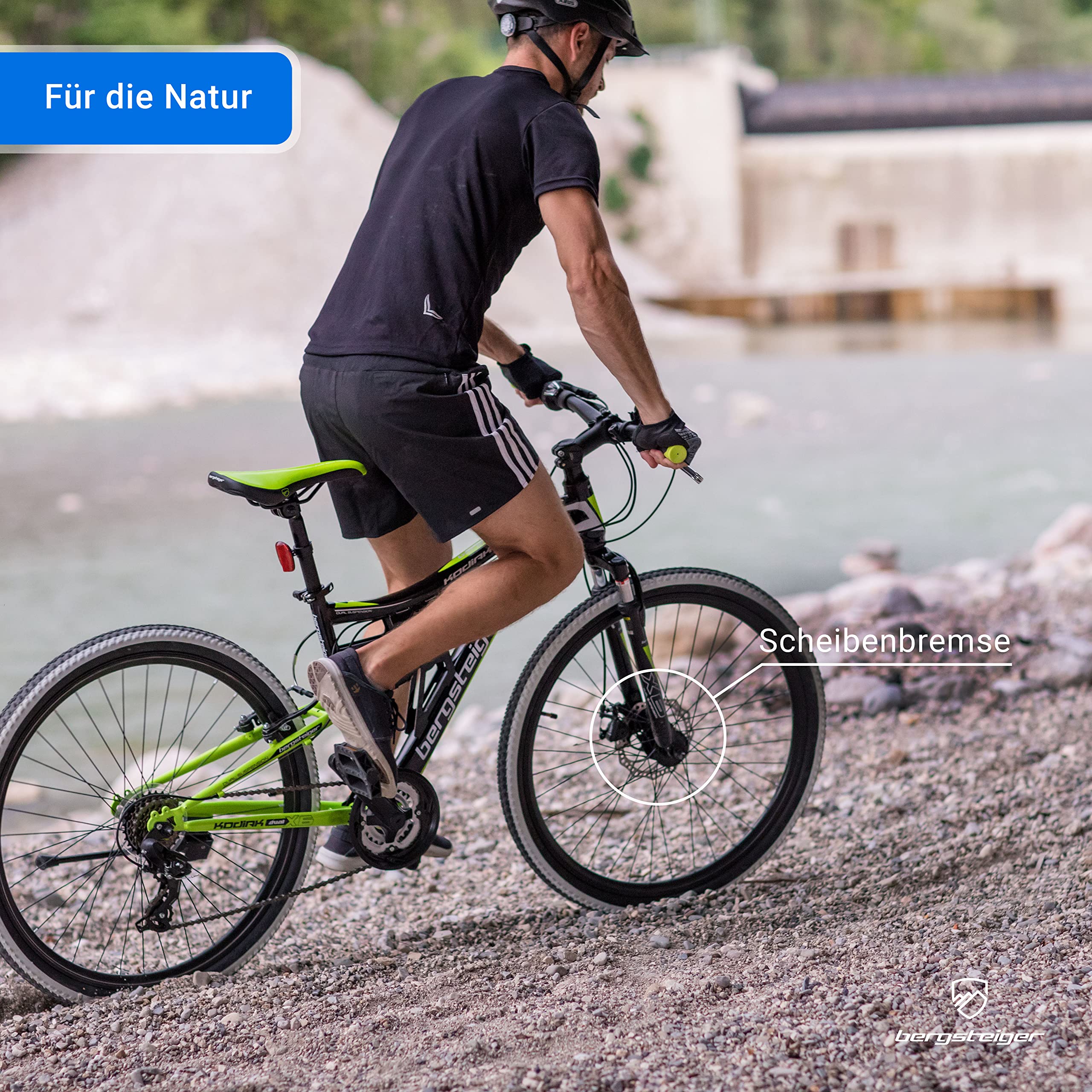 Bergsteiger Kodiak 26 Zoll, 29 Zoll Mountainbike, Scheibenbremse, Shimano 21 Gang-Schaltung, Vollfederung, Fully MTB für Jungen, Mädchen, Damen & Herren - Image 6
