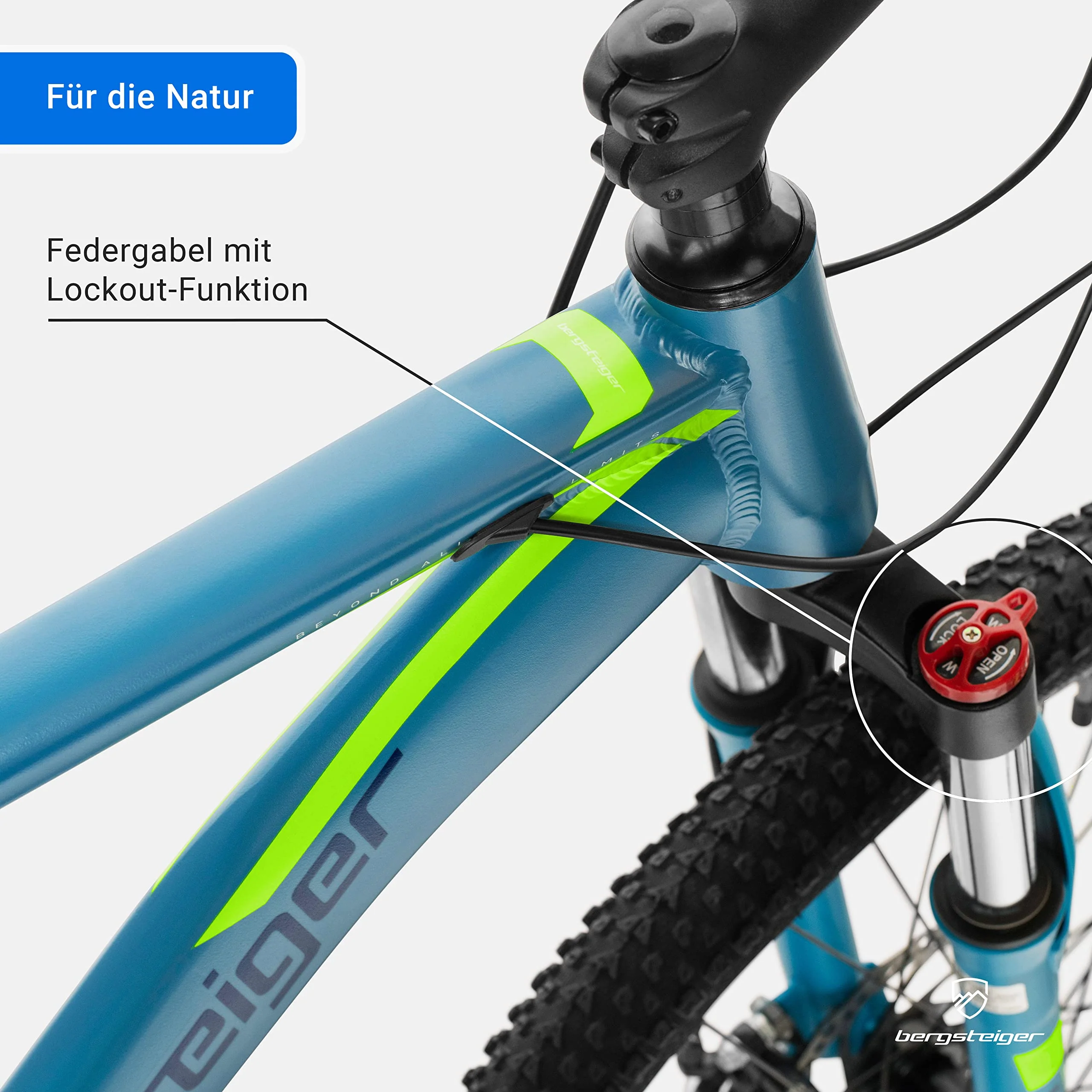 Bergsteiger Makalu 26, 29 Zoll Mountainbike Aluminium, geeignet ab 150 cm, Scheibenbremse, 21 Gang-Schaltung, Hardtail, Jungen-Fahrrad & Herren-Fahrrad - Image 7