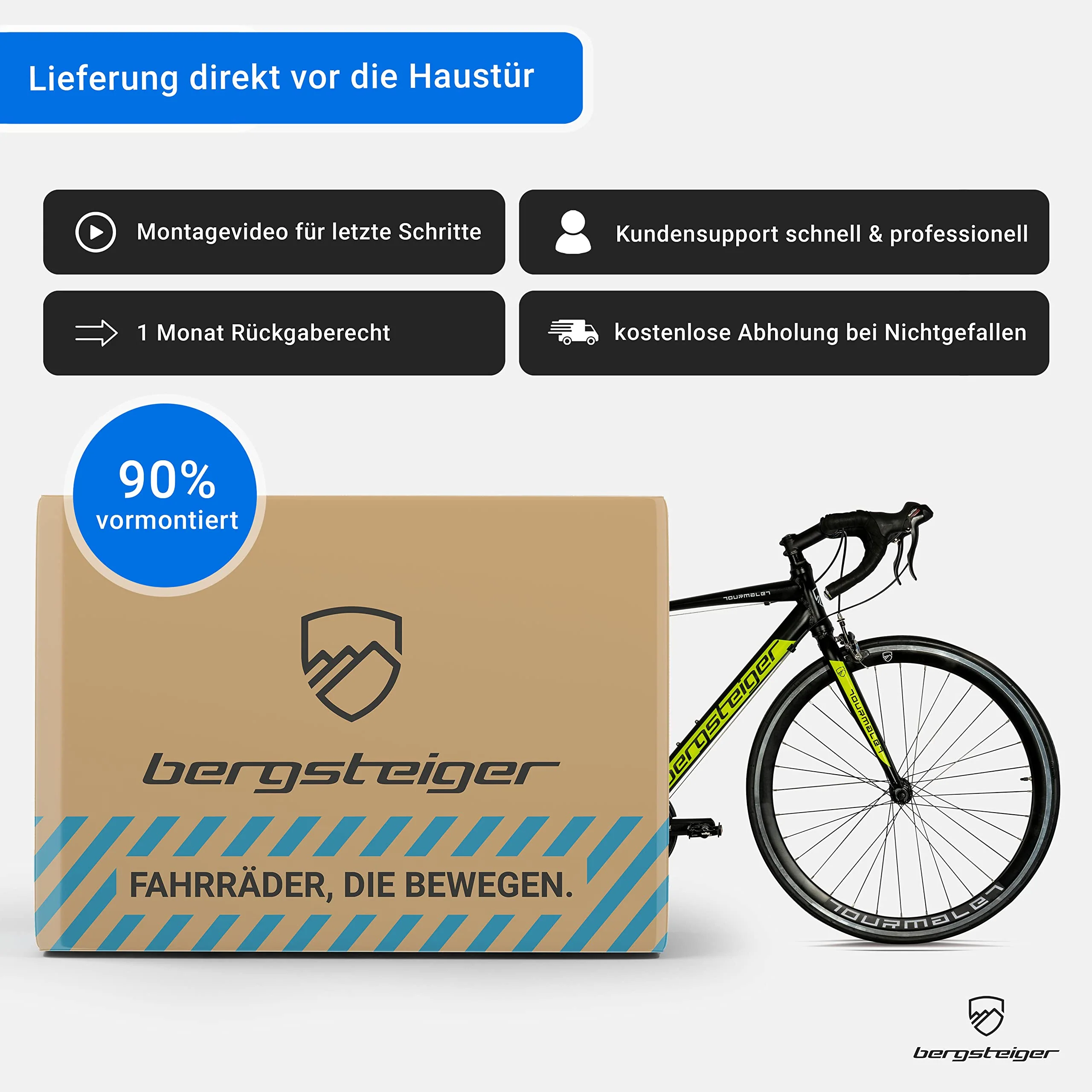 Bergsteiger Tourmalet 28 Zoll Rennrad, Aluminium Gravelbike mit Shimano 14 Gang-Schaltung, Gewicht nur 11 kg, Gravel Bike geeignet für Herren & Damen ab 170 cm - Image 4