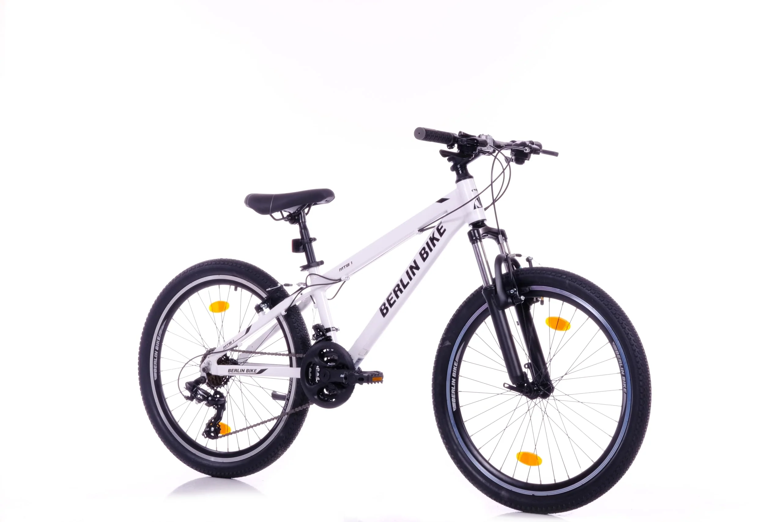 BERLIN BIKE Mountainbike MTB1 24 Zoll Kinderfahrrad - blau (weiß)