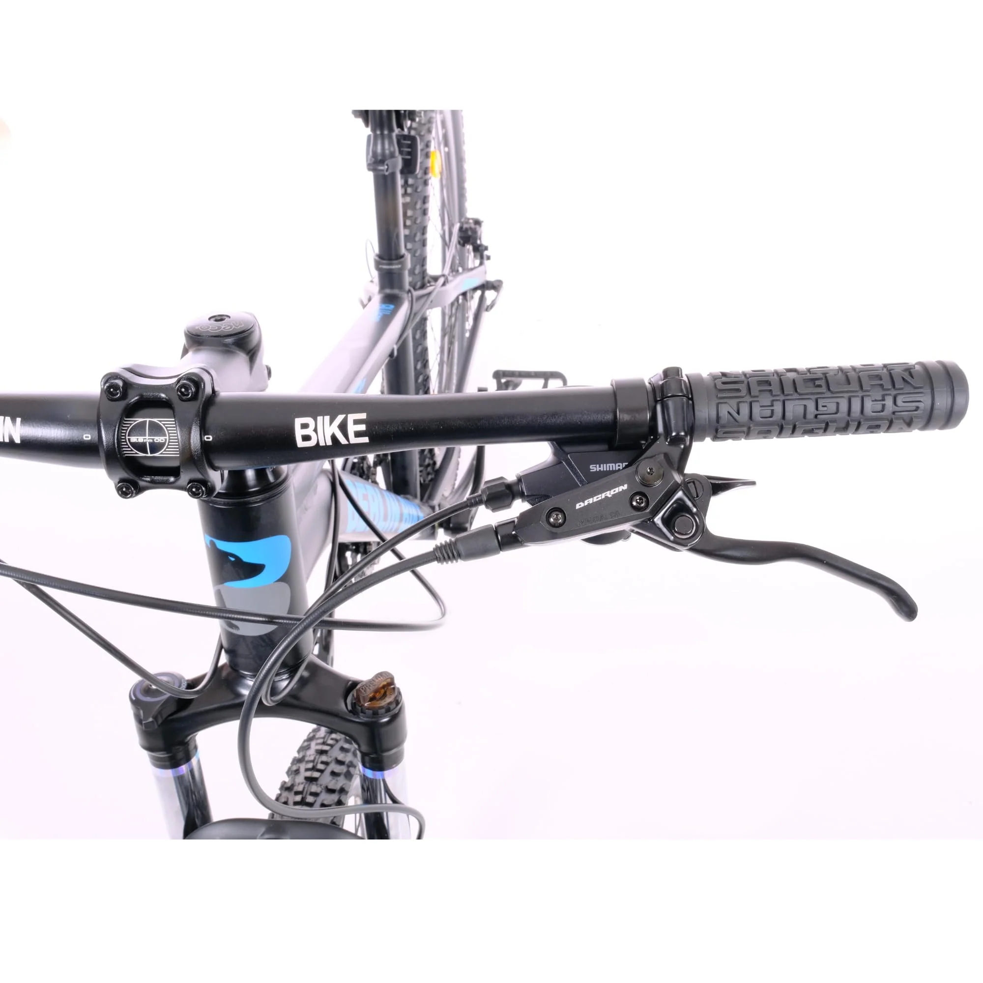 BERLIN BIKE Mountainbike MTB1 – mit komplettem Shimano Set - 21 Gang Shimano FD-TZ500/RD-TY300D, Dacron Hydraulische Scheibenbremsen (Schwarz-Silber, 27,5 Zoll und 51 cm Rahmenhöhe) - Image 6