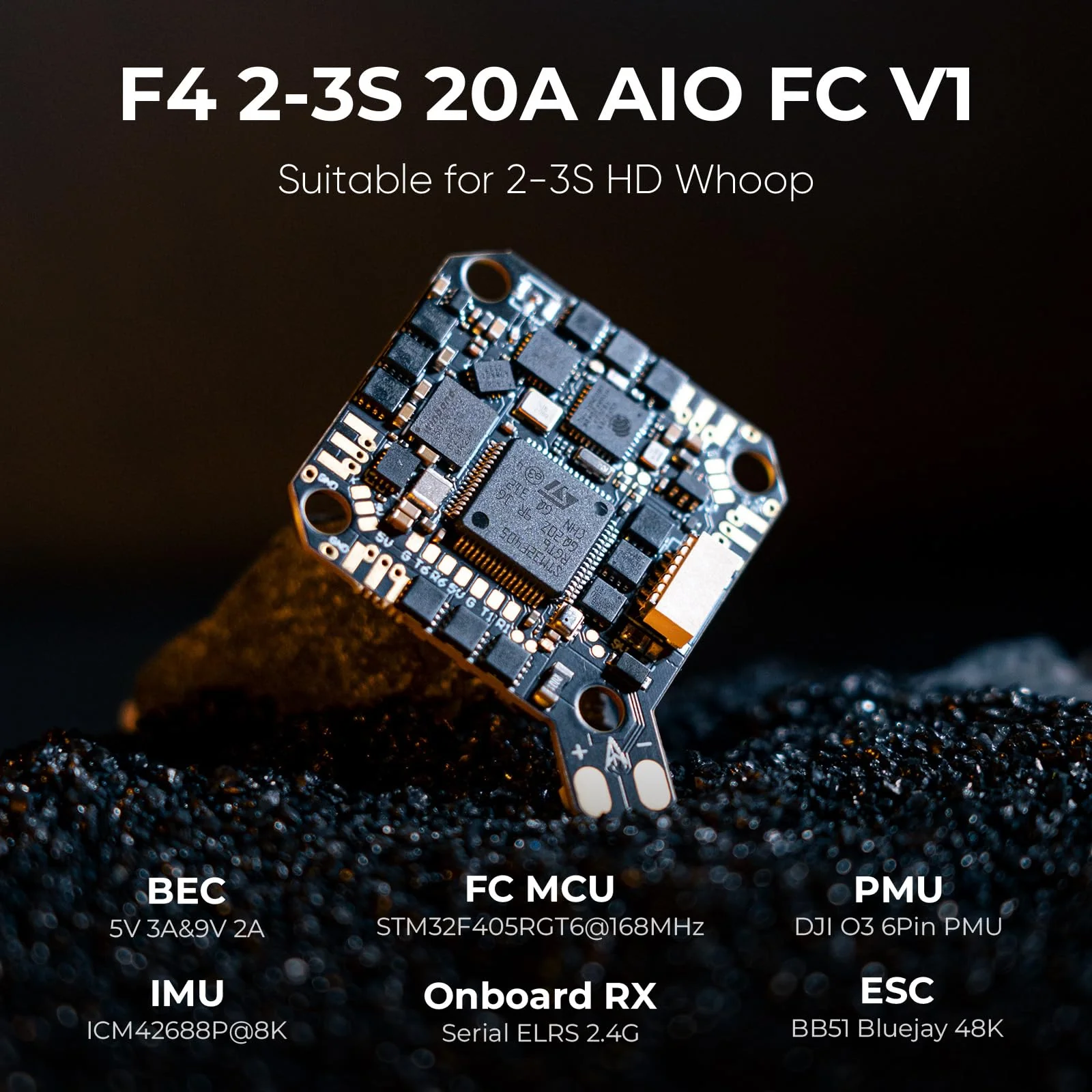 BETAFPV Pavo20 Pro Bürstenlos Whoop Quadrocopter mit HD Digital Halterung, kompatibel mit O4 Air Unit Pro, mit 1104 7200KV Motor, F4 2-3S 20A FC, COB LED-Streifen für FPV Freestyle Shooting - Image 6