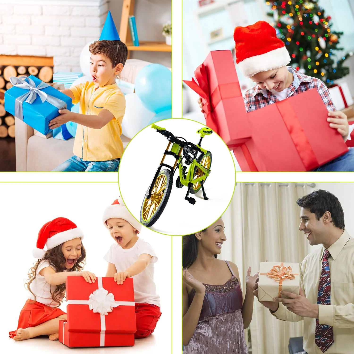BGNXHYB Finger Fahrrad Modell, 1:8 Modell Mini Mountainbike, Miniatur Finger Bike, Mountainbike Modell Ornamente, für Jungen Mädchen,Geschenk für Kinder - Image 5