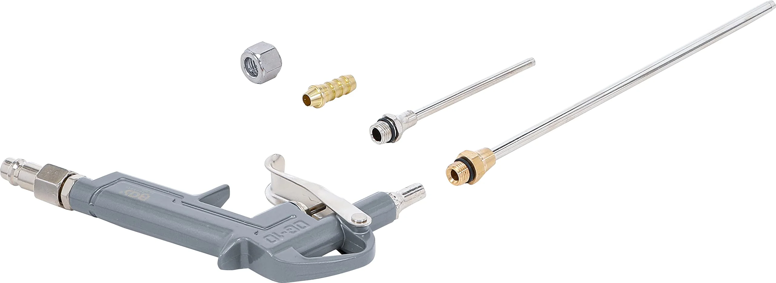 BGS 3215 | Druckluft-Ausblaspistole | Alu-Druckguss | mit 3 Düsen 25 - 100 - 200 mm | Druckluftpistole - Image 5