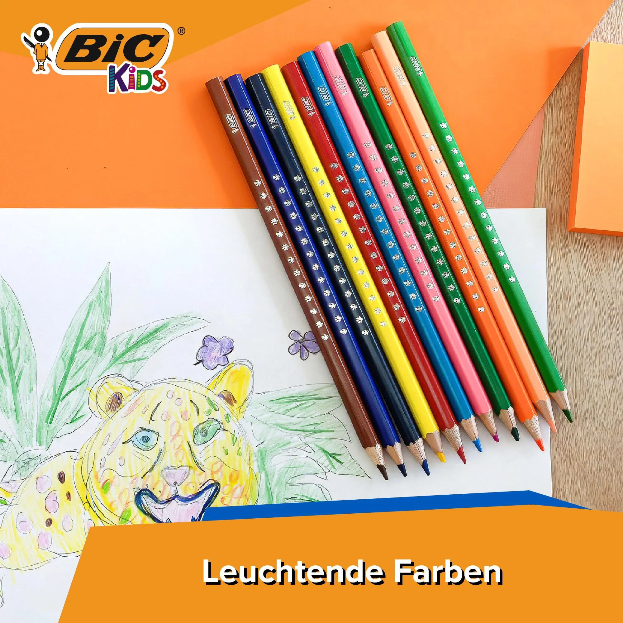 BIC Kids Buntstifte aus 100% verantwortungsvoll angebautem Holz, zum malen, in 36 Farben - Image 5