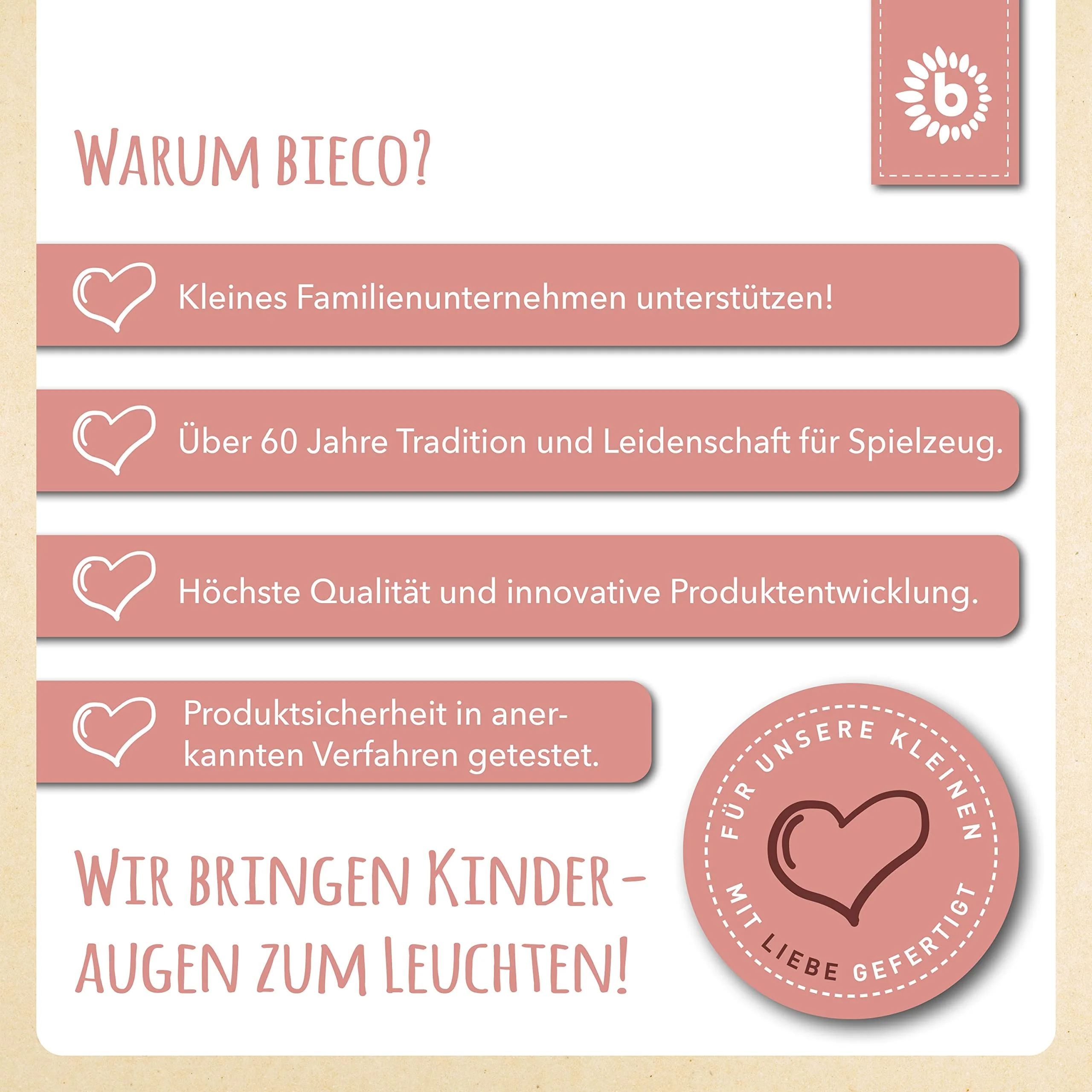 Bieco Reh Ella Greifling Baby Holz | Babyrassel Holz | Kuscheltier Baby Reh Mädchen | Rasseln & Greiflinge Babyrassel 0 Monate Baby Rassel Reh Rassel Holz Baby Greifling Reh Ella Bieco Babyspielzeug - Image 2