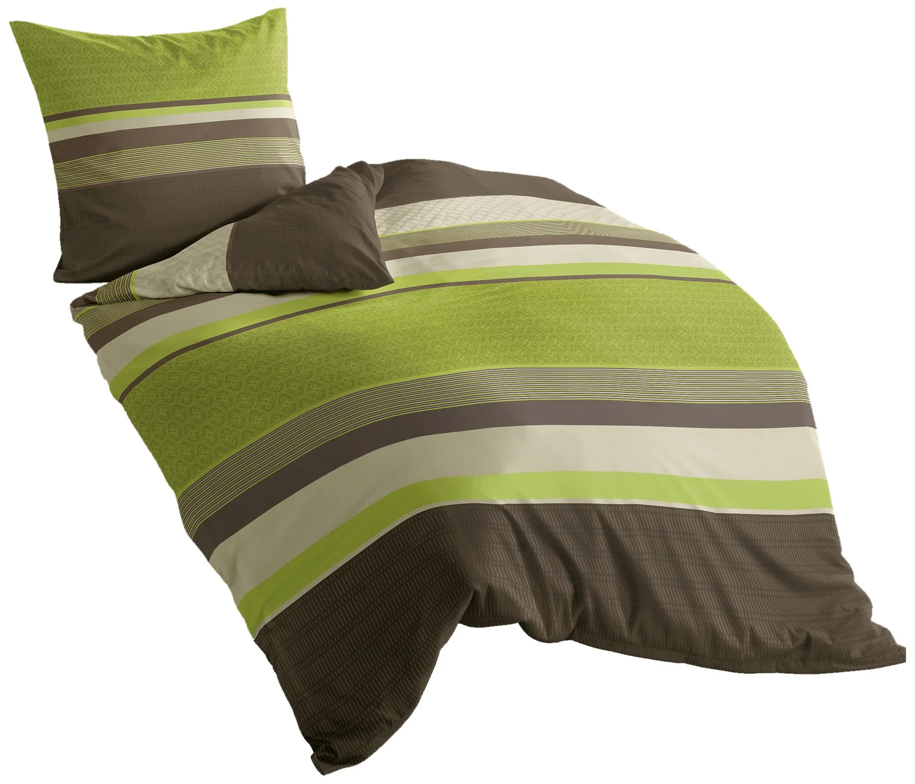 Bierbaum Bettwäsche 4630, Fein-Biber, Designed in Germany, apfel 13, 135 cm x 200 cm + 80x80 cm - Image 6