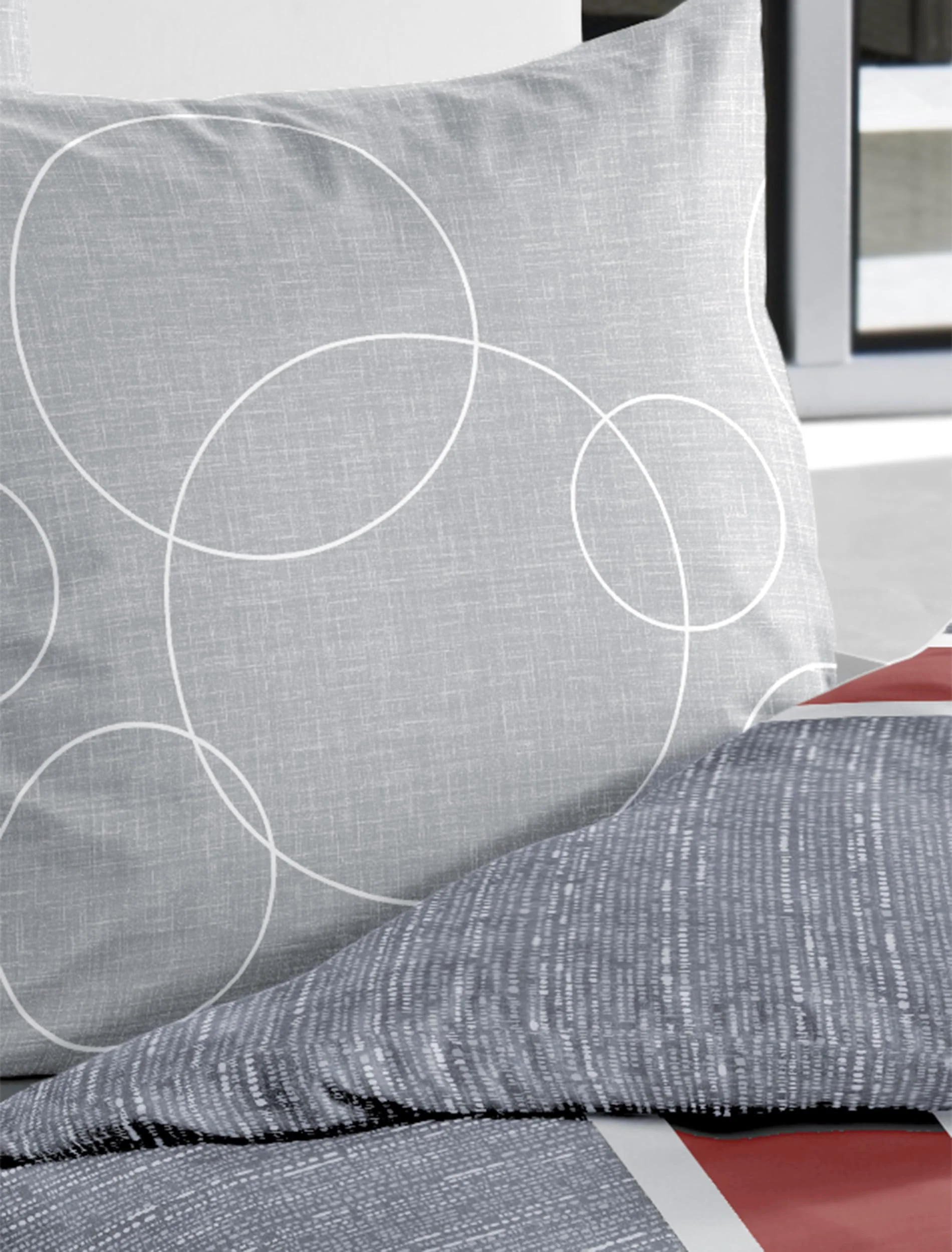 Bierbaum Bettwäsche 6230, Satin Basic, Designed in Germany, grau 08, 135x200 + 80x80 cm - Image 8