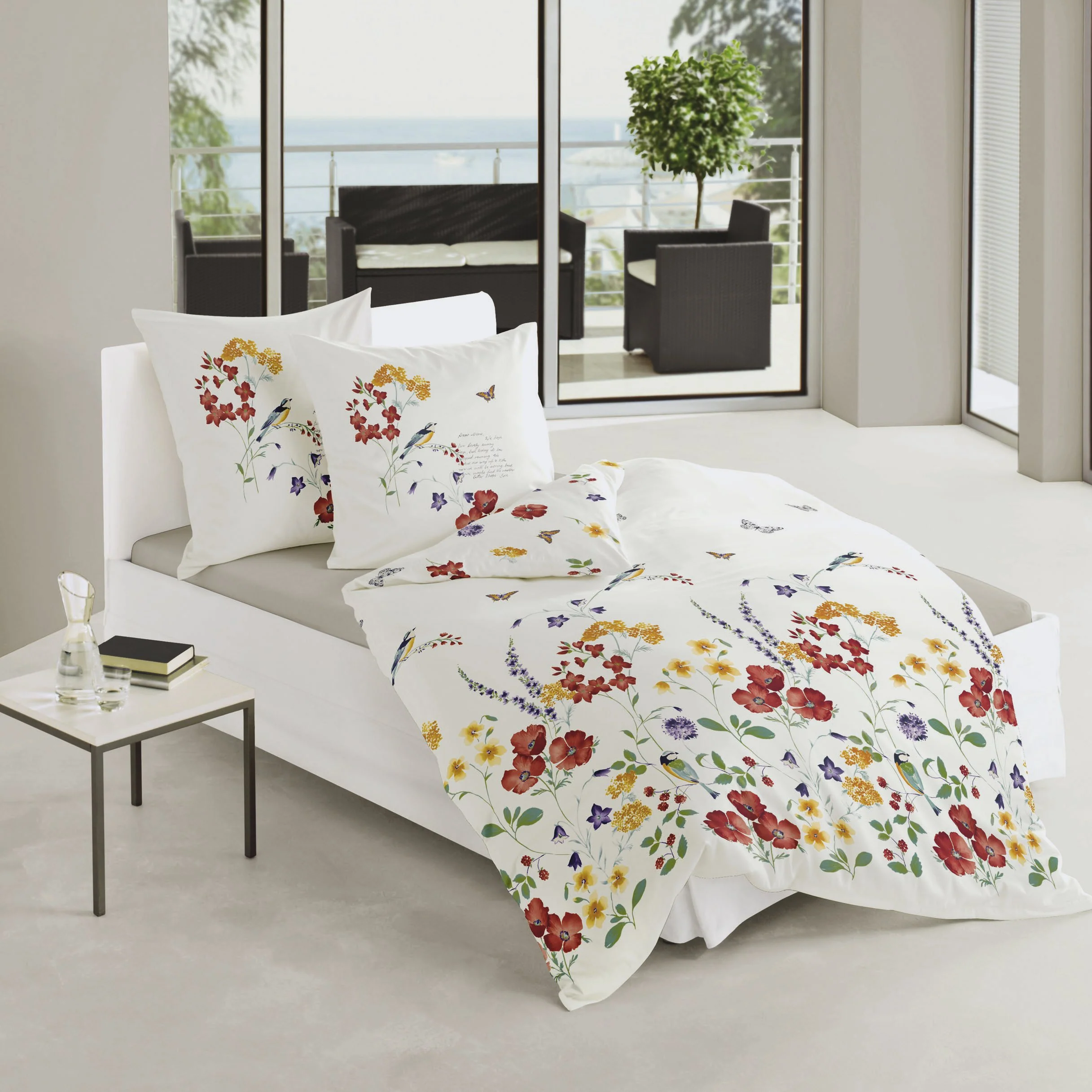 Bierbaum Bettwäsche 6477, Mako-Satin, Designed in Germany, bunt 01, 135x200 + 80x80 cm - Image 2