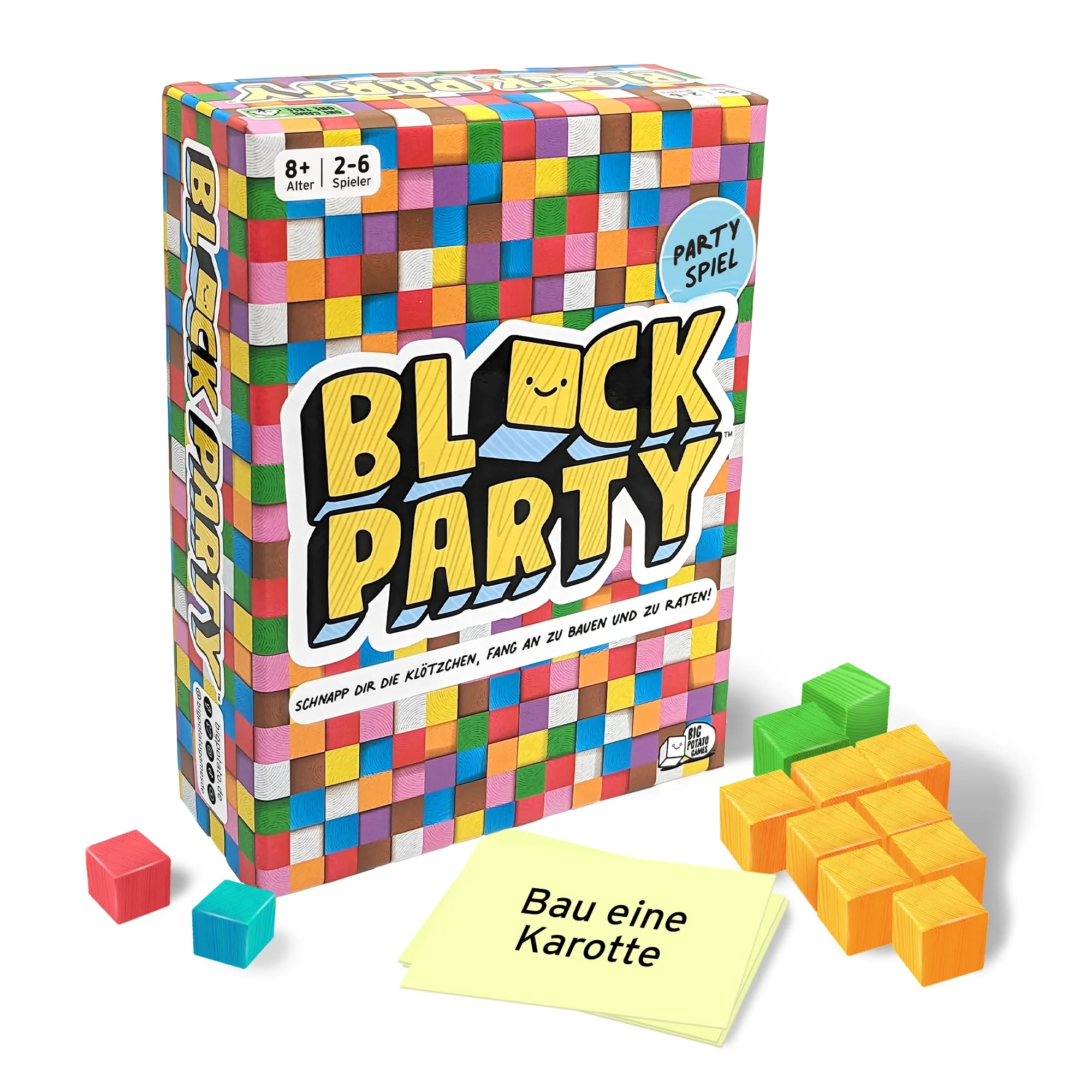 Big Potato Block Party: BAU Spiel mit farbenfrohen Blöcken für Kinder ab 8+ Jahren, Erwachsene und Familien