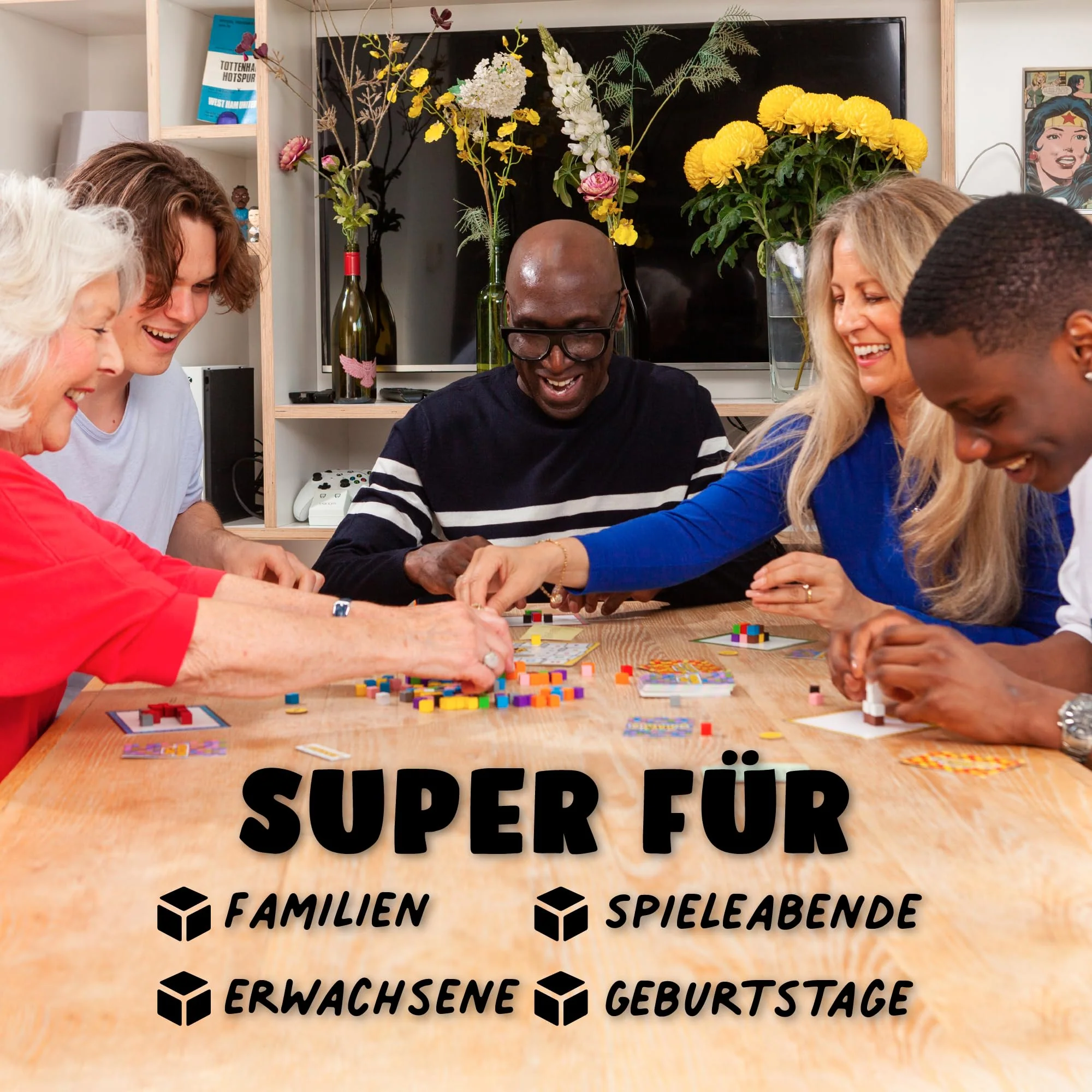 Big Potato Block Party: BAU Spiel mit farbenfrohen Blöcken für Kinder ab 8+ Jahren, Erwachsene und Familien - Image 3